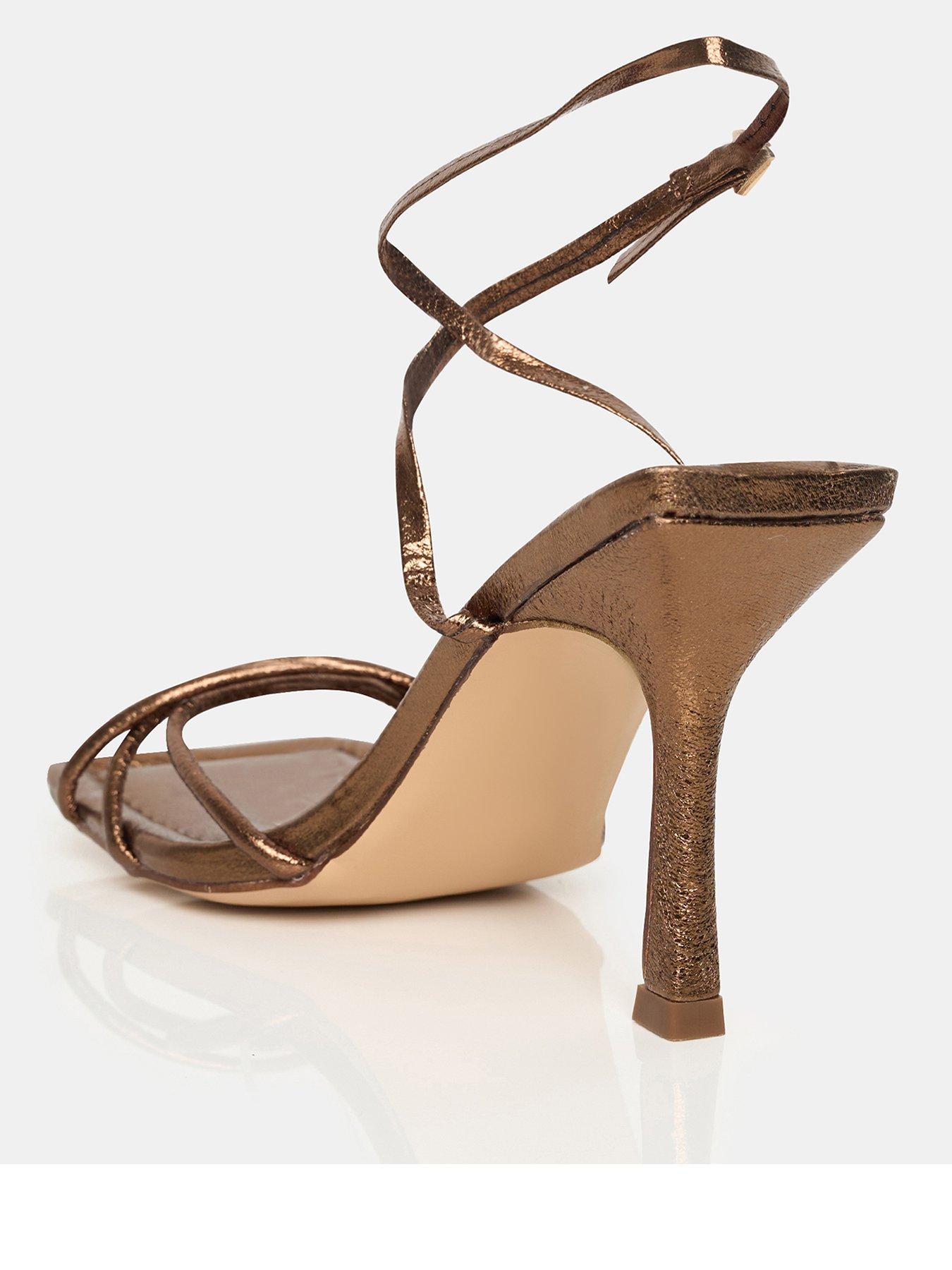 Image 3 of 4 of Public Desire Wide Fit Fizzy - Bronze