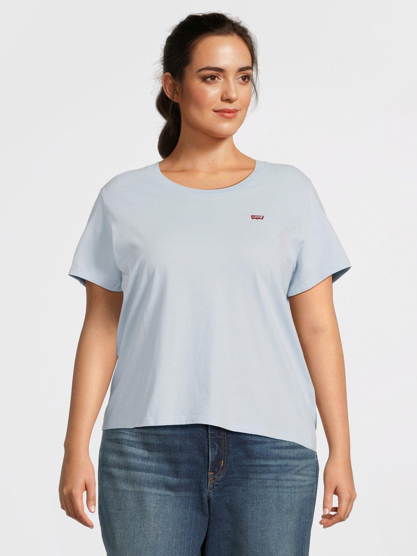 undefined The Perfect Tee (plus) - Skyway - Blue