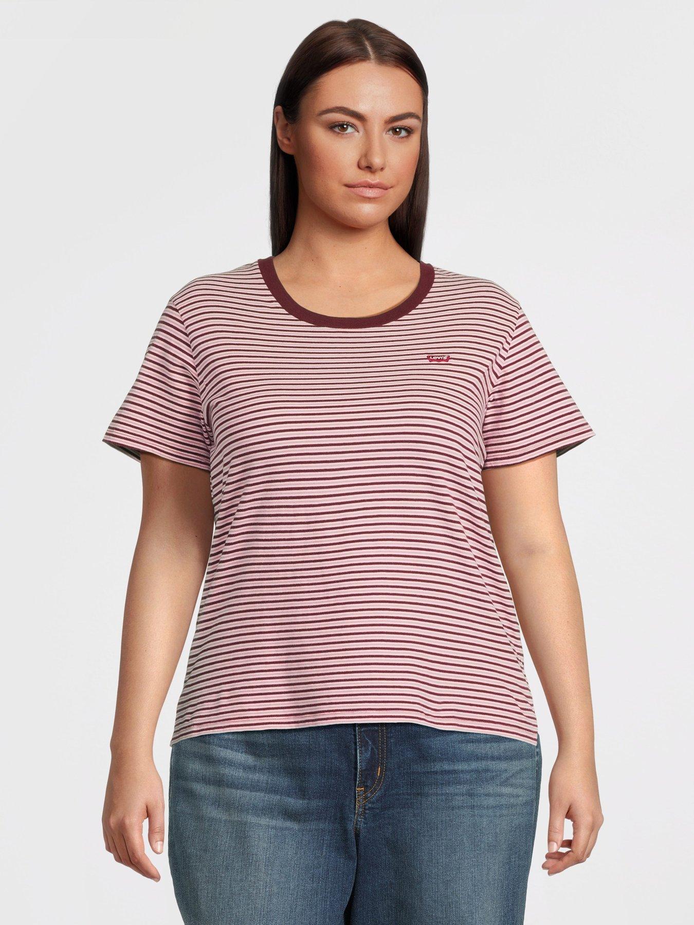 Levi's Plus Size The Perfect Tee Maglietta Donna, Chesthit Logo