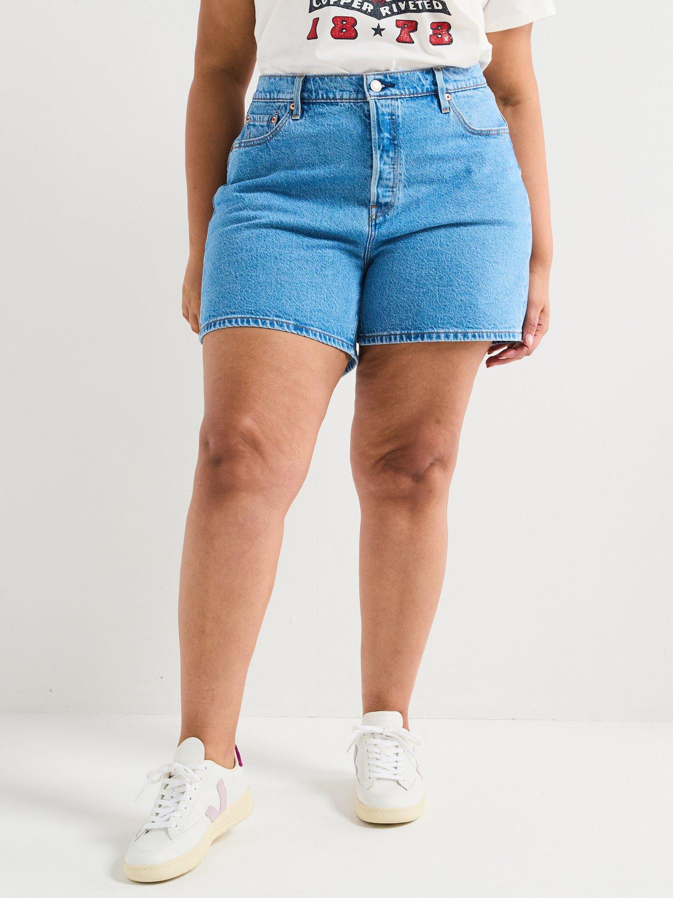 Jean Shorts Plus Size Vintage High Waisted Shorts High Waisted