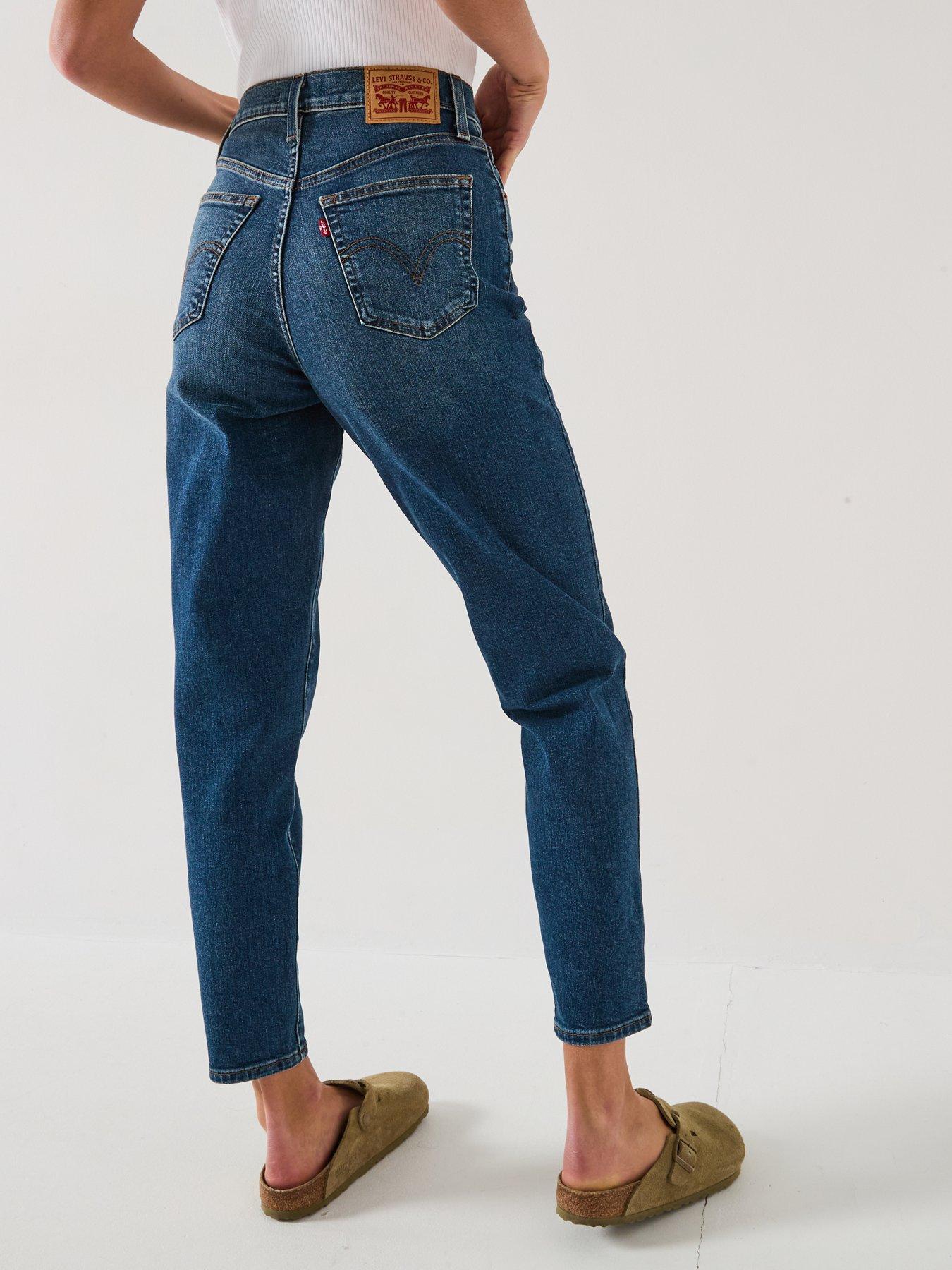 Image 2 of 6 of Levi's High-Waisted Mom Jeans - Moving Target - Blue