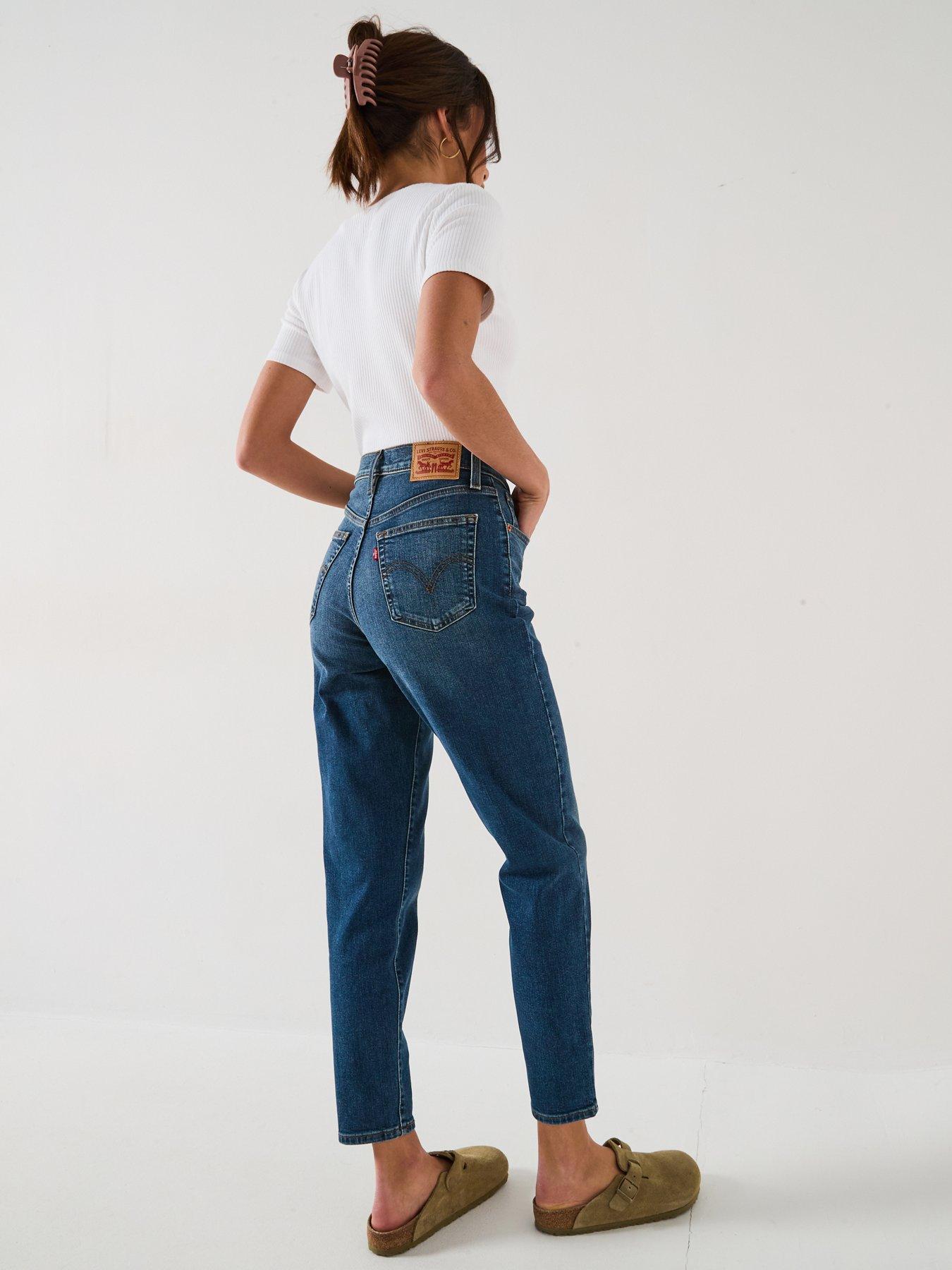 Image 5 of 6 of Levi's High-Waisted Mom Jeans - Moving Target - Blue