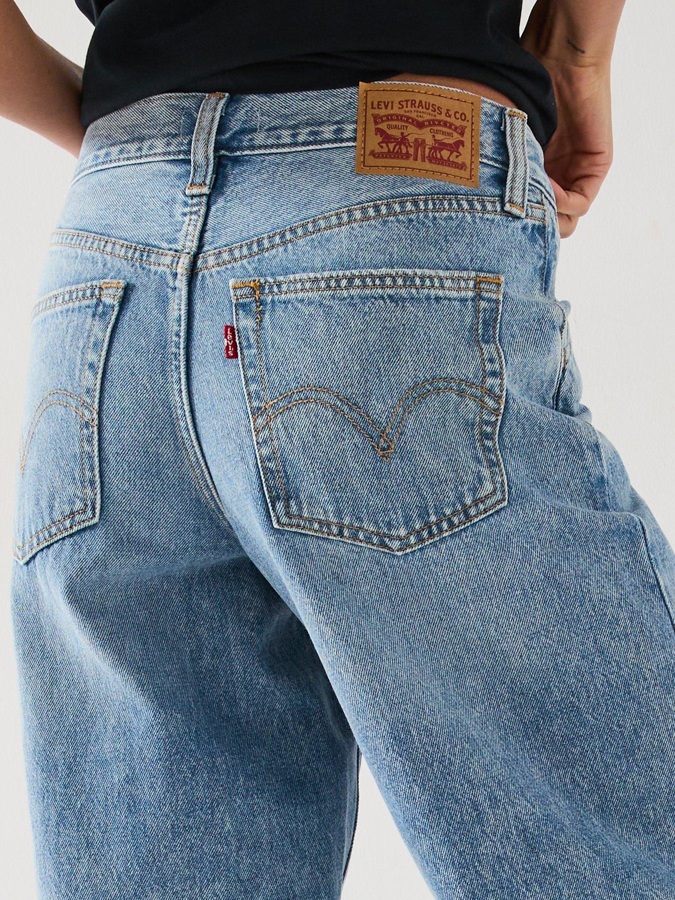 Image 2 of 6 of Levi's 94 Baggy Wide Leg Jeans - Light Touch&nbsp;- Blue