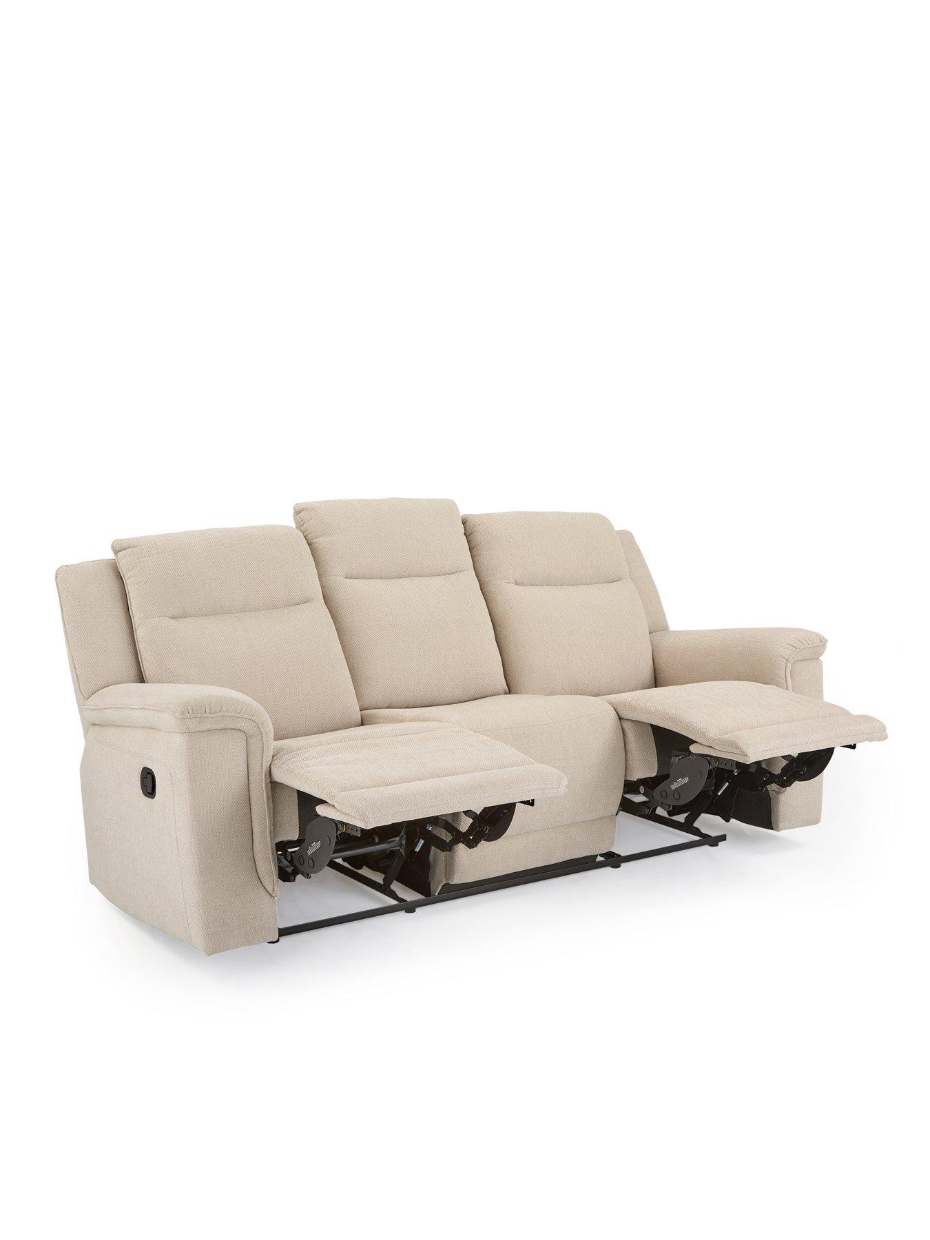 Image 4 of 7 of The Very Collection Miro 3 Seater Manual Fabric Recliner Sofa