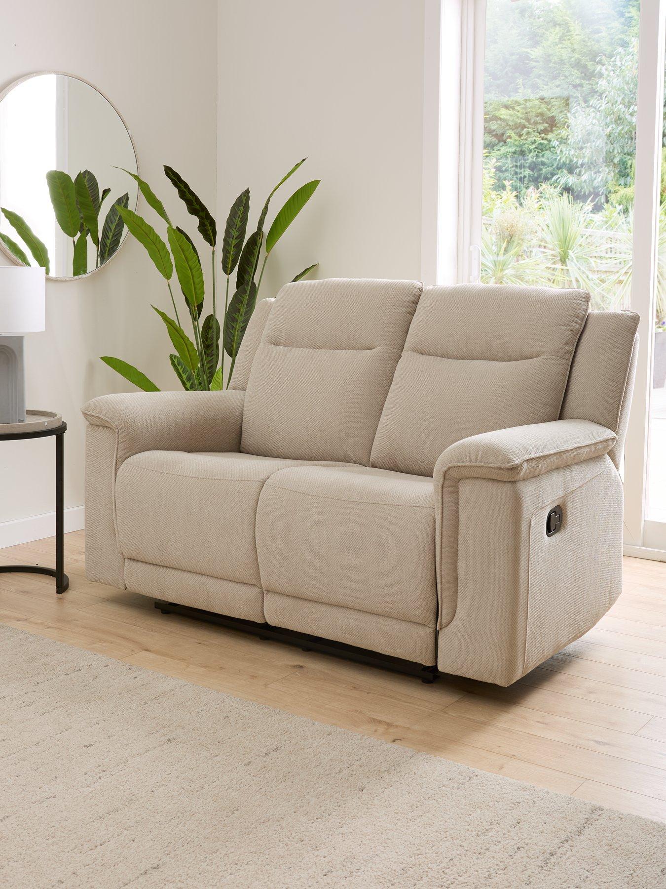 undefined Miro 2 Seater Manual Fabric Recliner Sofa