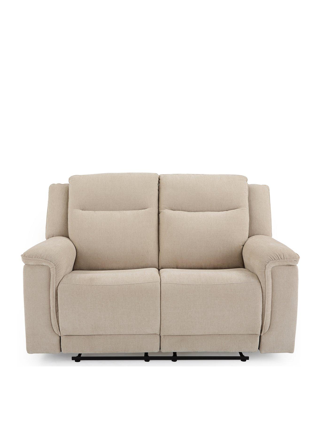 Product photograph of Very Home Miro 2 Seater Manual Fabric Recliner Sofa from very.co.uk