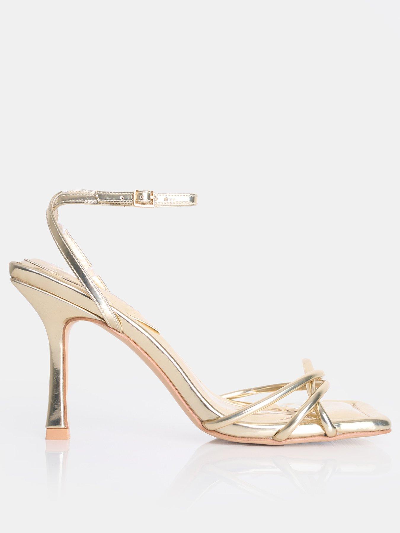 undefined Fizzy Padded Insole Strappy Sandal - Gold