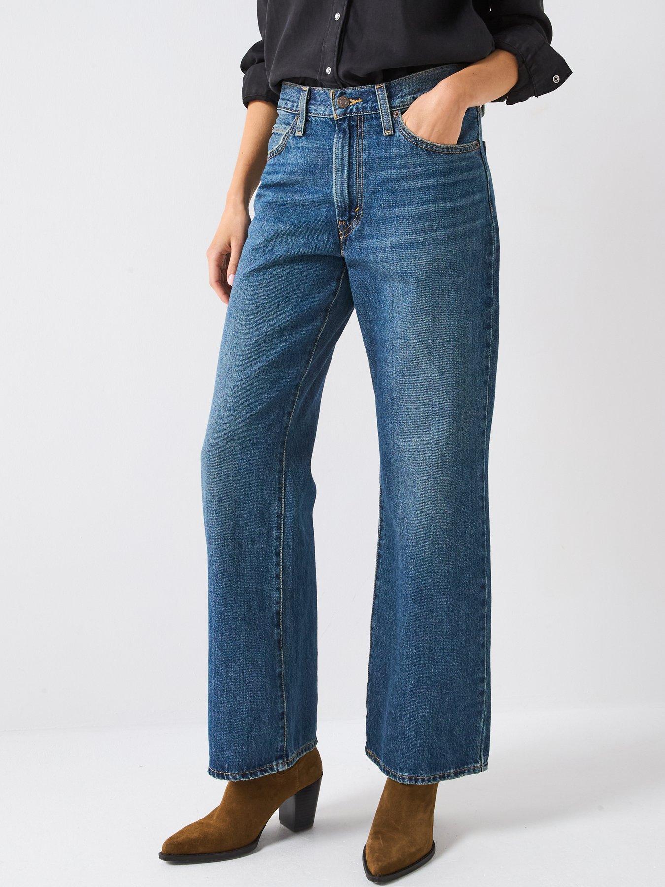 Image 1 of 5 of Levi's 94 Baggy Bootcut Jeans - Paradise Found - Blue