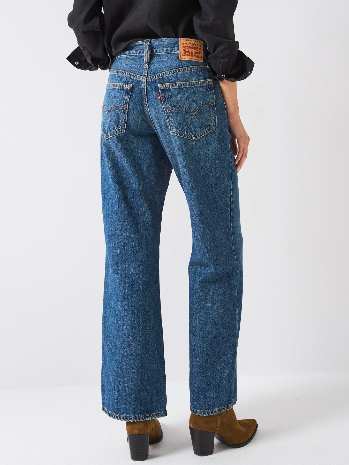 Image 2 of 5 of Levi's 94 Baggy Bootcut Jeans - Paradise Found - Blue