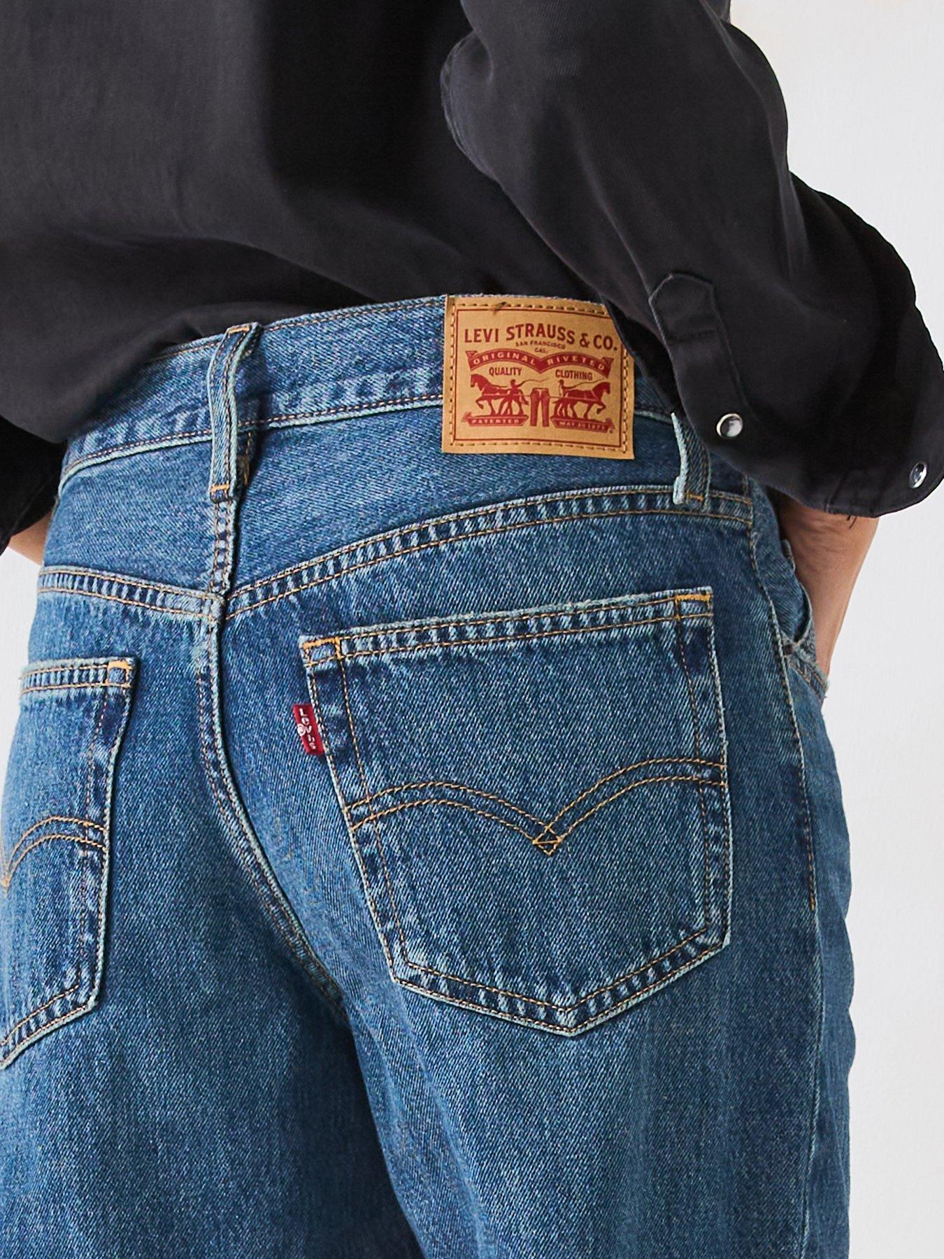 Image 4 of 5 of Levi's 94 Baggy Bootcut Jeans - Paradise Found - Blue