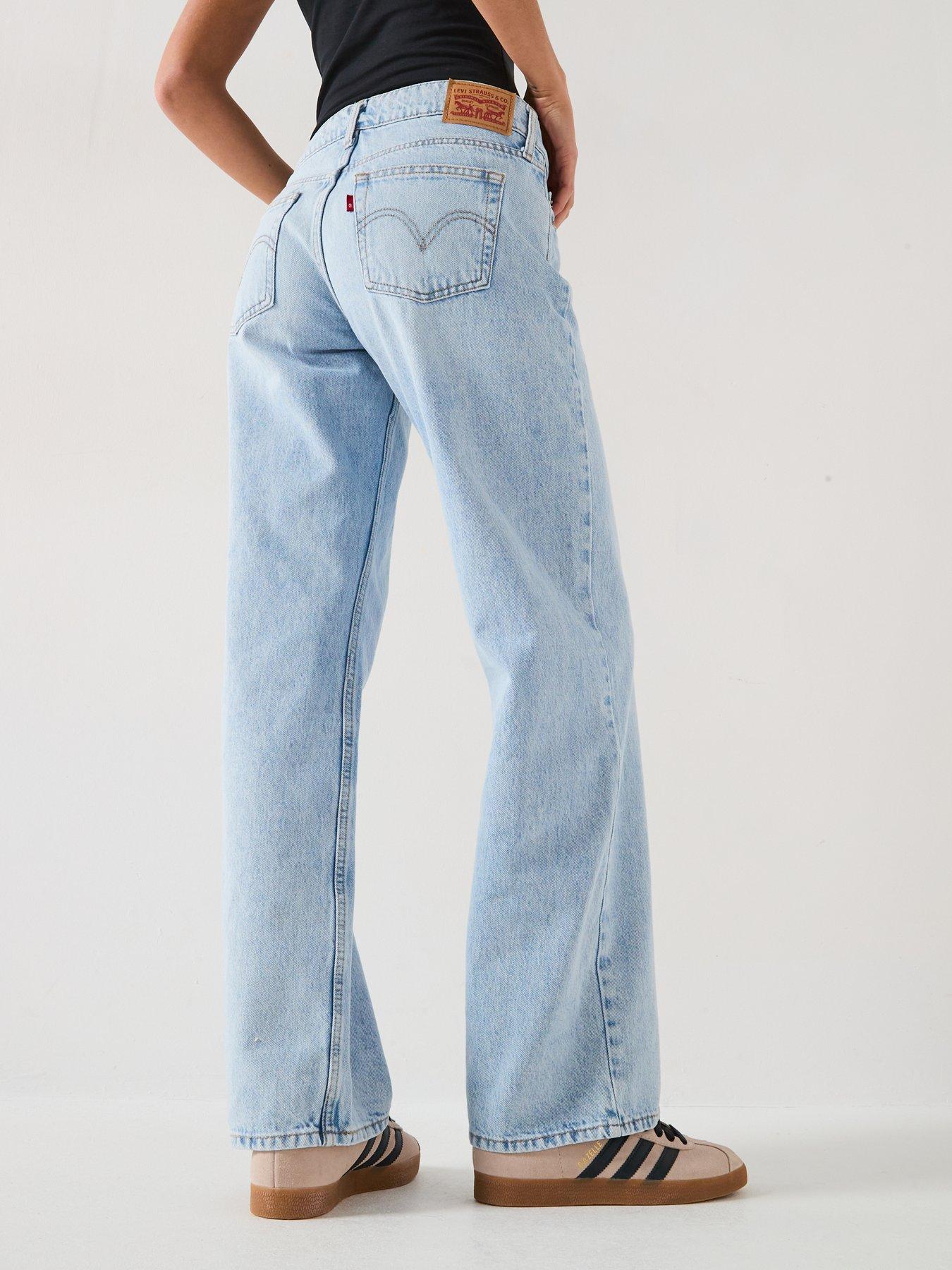 Image 2 of 6 of Levi's Superlow Loose Jeans - Abraided Art - Blue