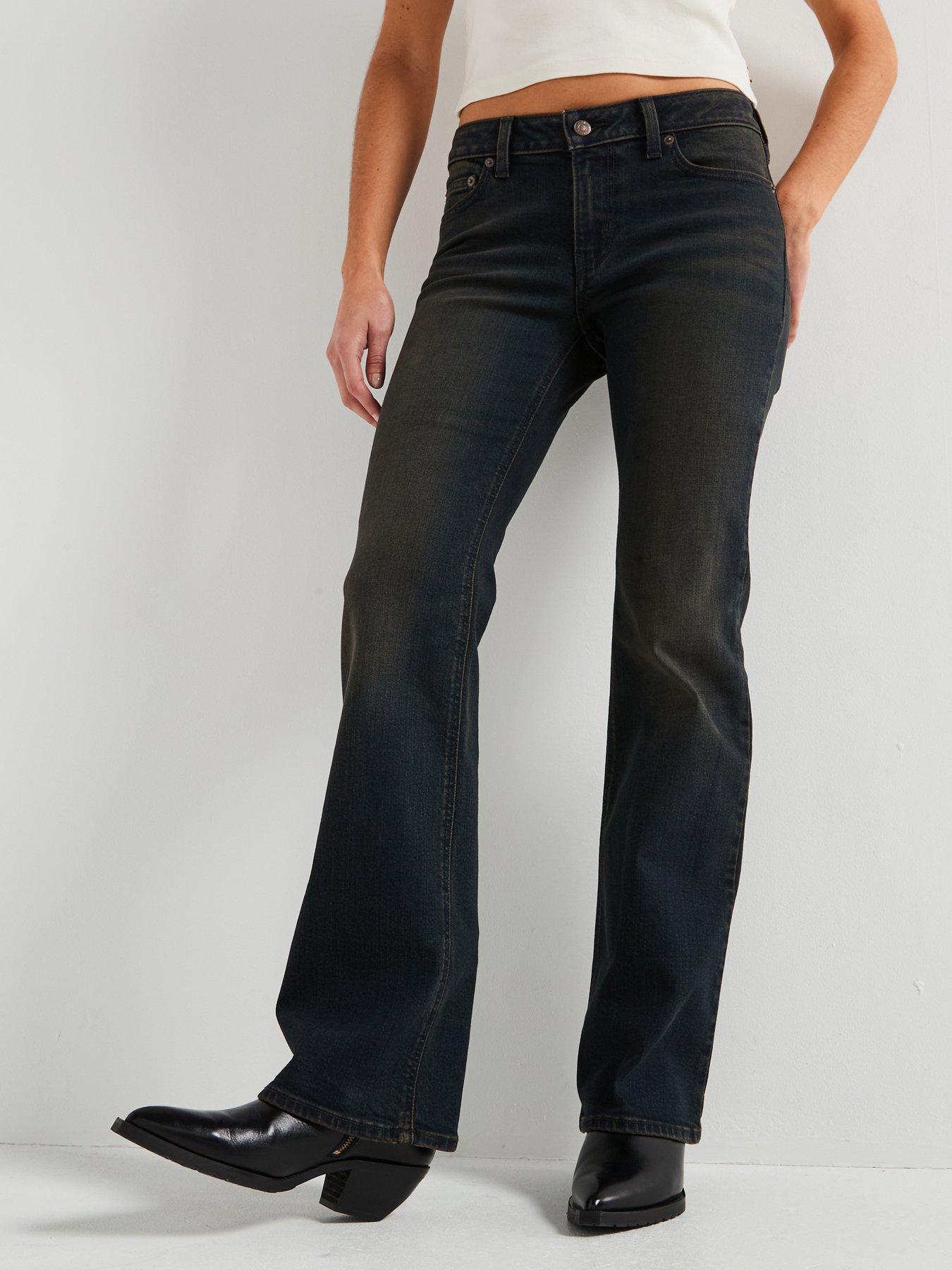 undefined Superlow Boot Jeans - Managed Mind Black