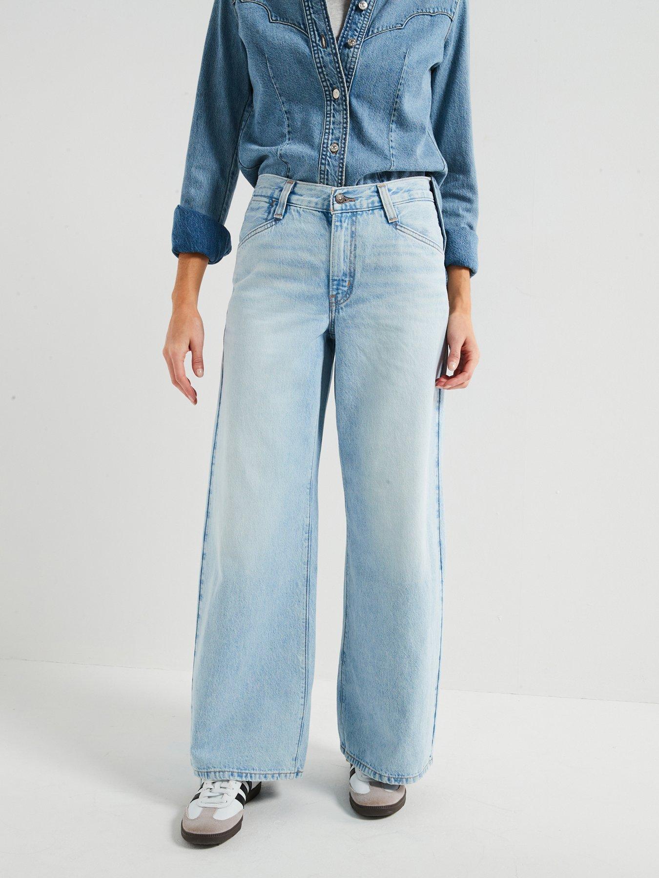undefined 94 Baggy Wide Leg Jeans - Abraided Art