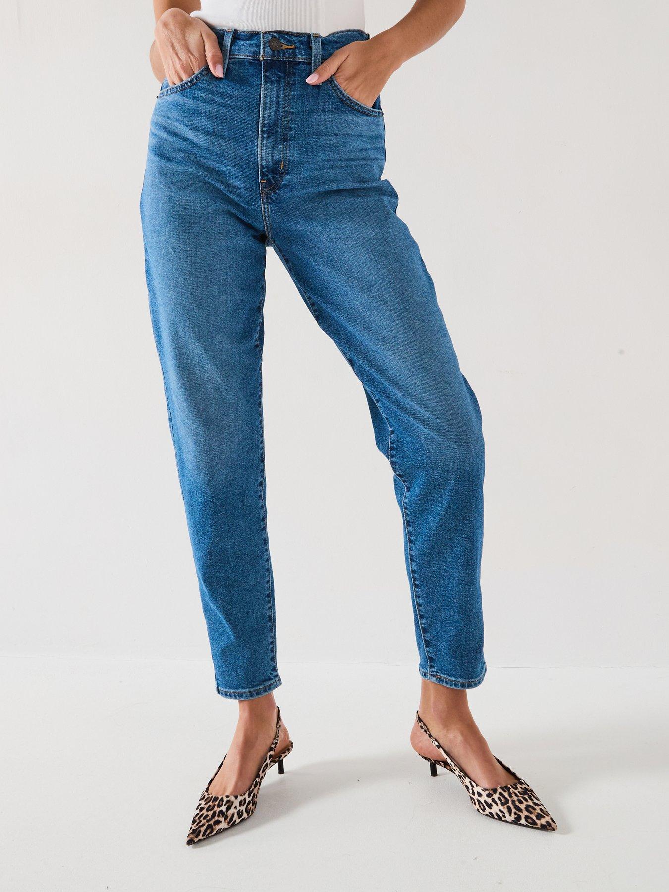 Image 1 of 5 of Levi's High Waisted Mom Jeans - Winter Thats Her Blue