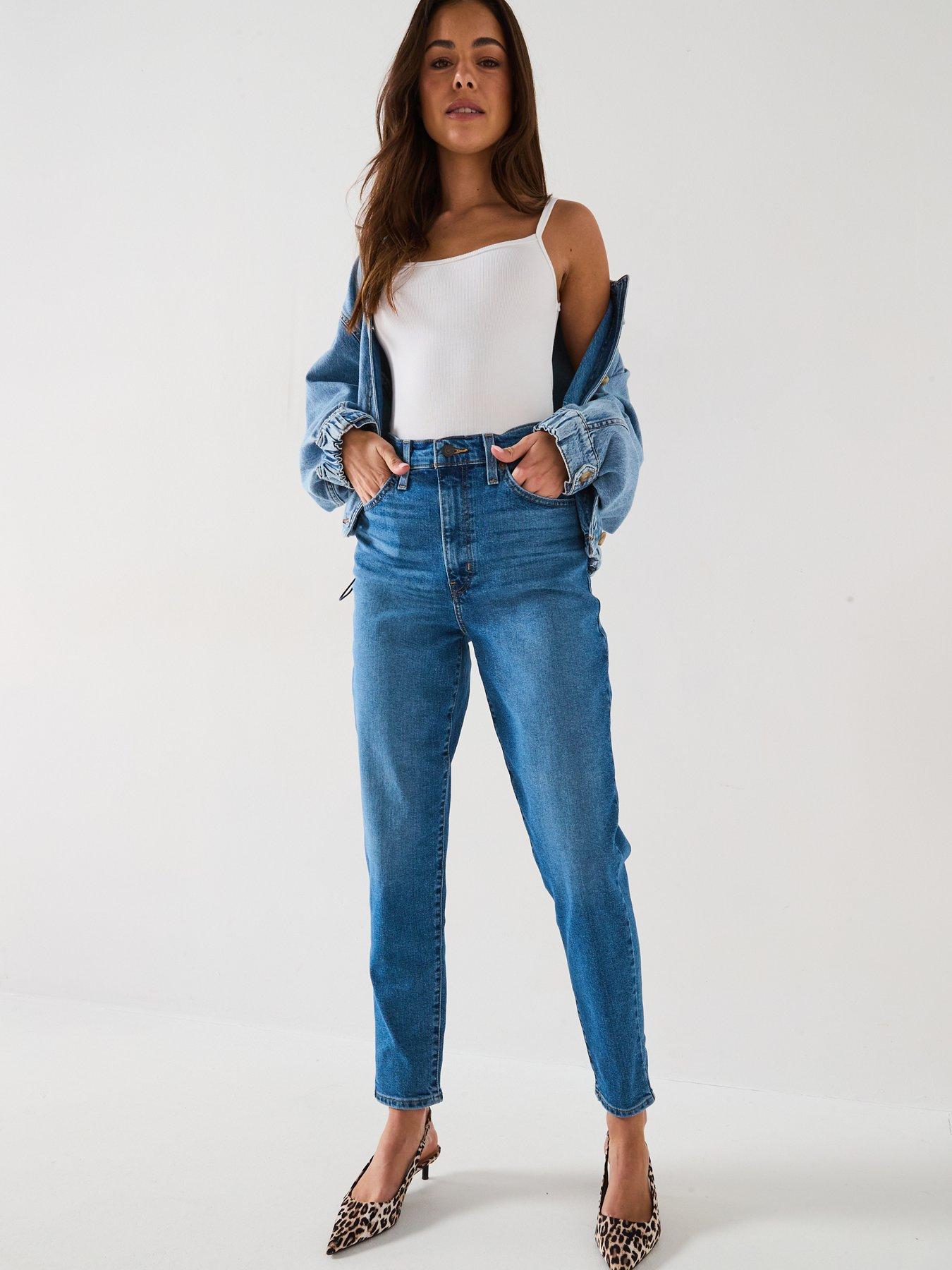 Image 3 of 5 of Levi's High Waisted Mom Jeans - Winter Thats Her Blue
