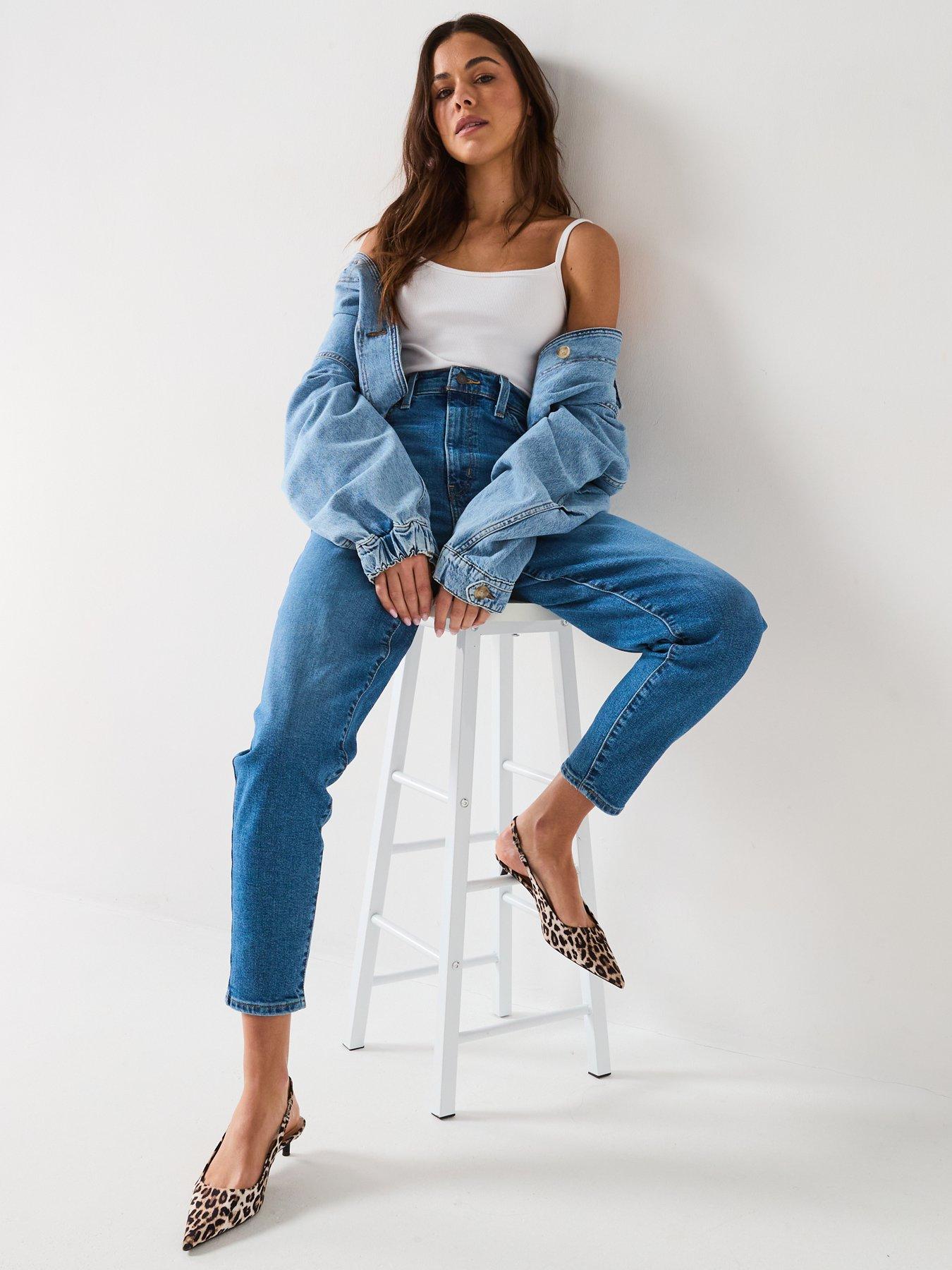 Image 4 of 5 of Levi's High Waisted Mom Jeans - Winter Thats Her Blue