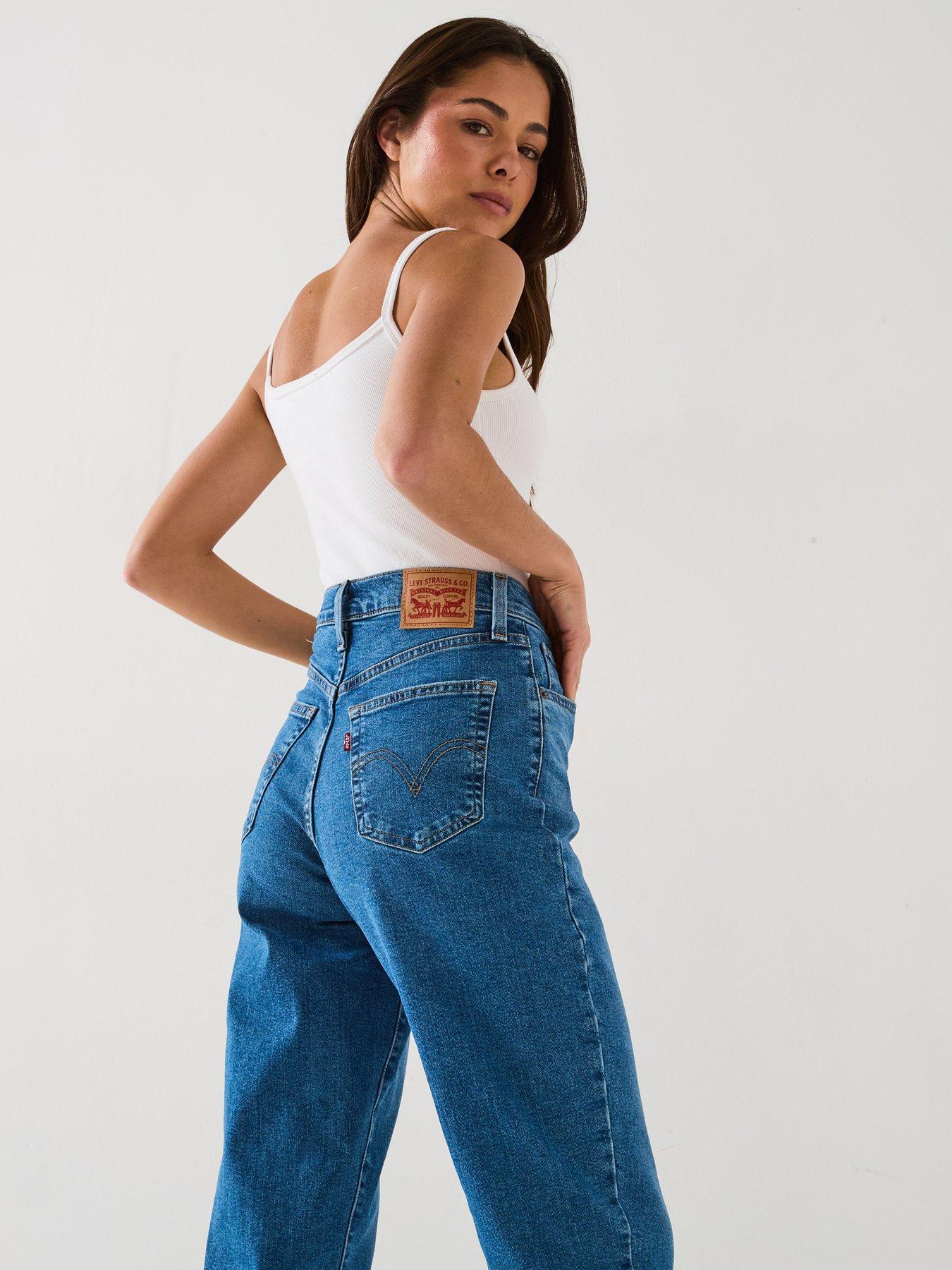 Image 5 of 5 of Levi's High Waisted Mom Jeans - Winter Thats Her Blue