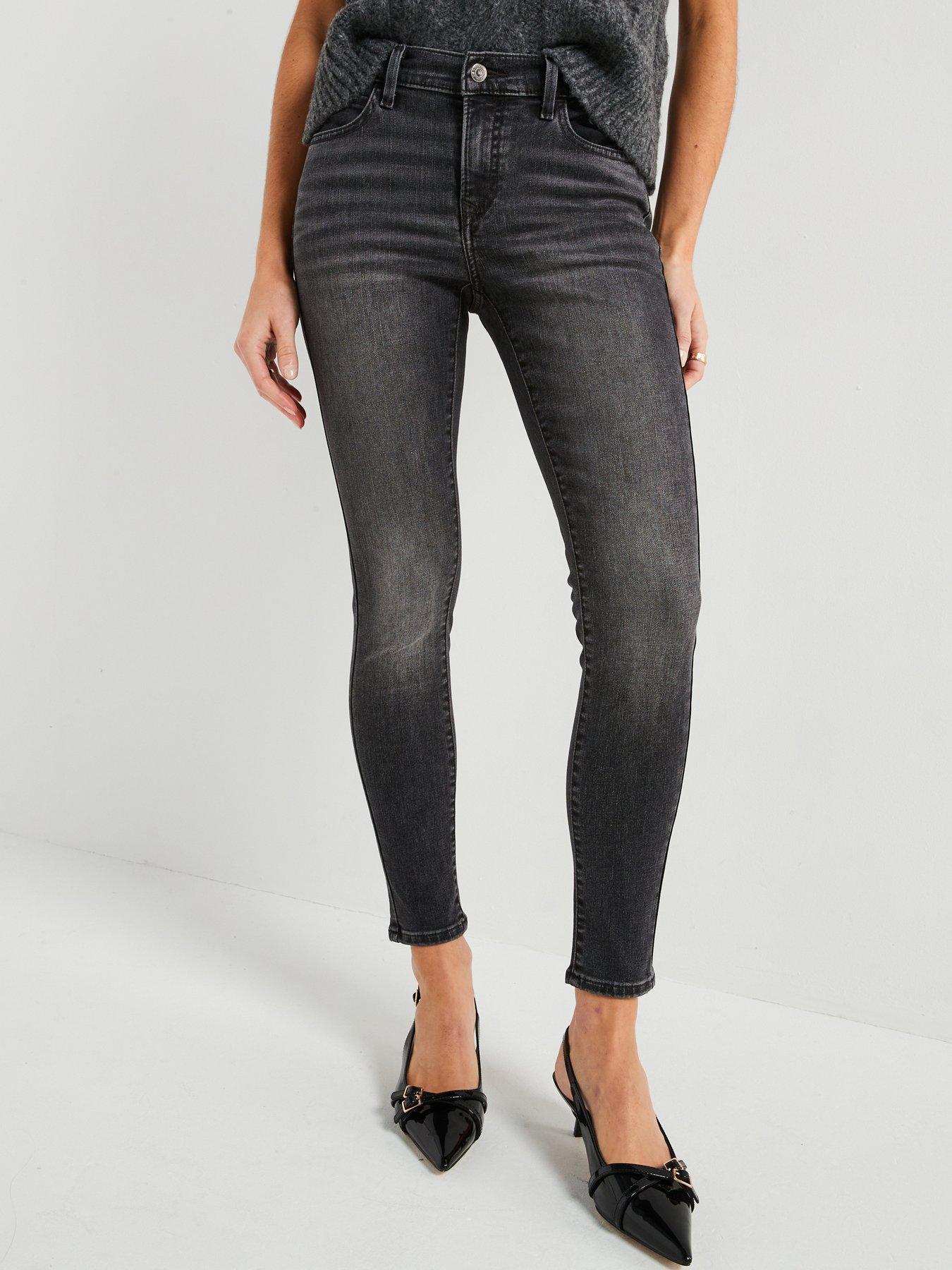 Levi's 710 Super Skinny Jeans Dusty Days Black Very