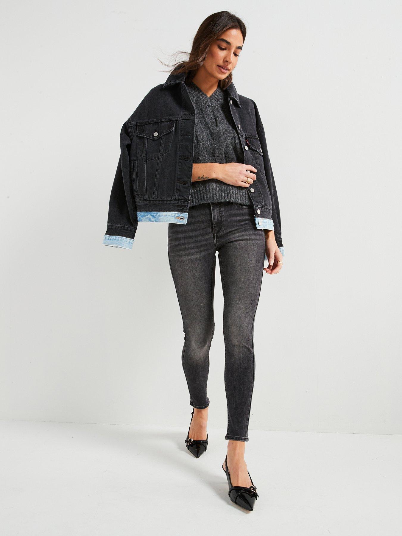 Levi's 710 Super Skinny Jeans Dusty Days Black Very - Main Image