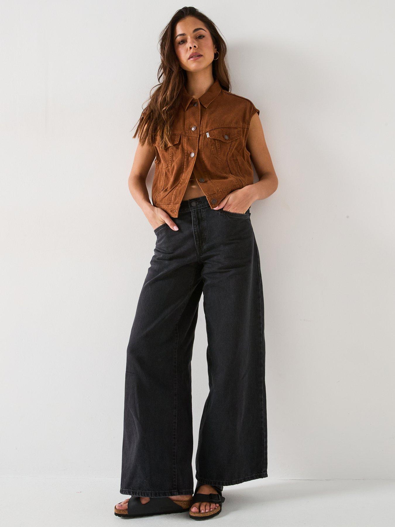 Image 3 of 6 of Levi's 94 Baggy Wide Leg Jeans - Over Exposure Black