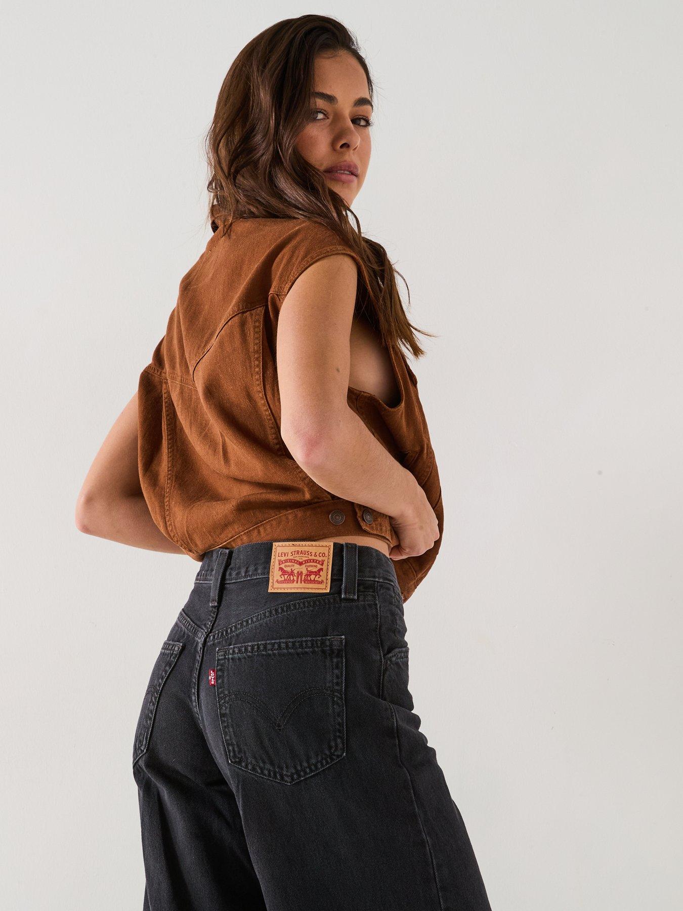 Image 6 of 6 of Levi's 94 Baggy Wide Leg Jeans - Over Exposure Black