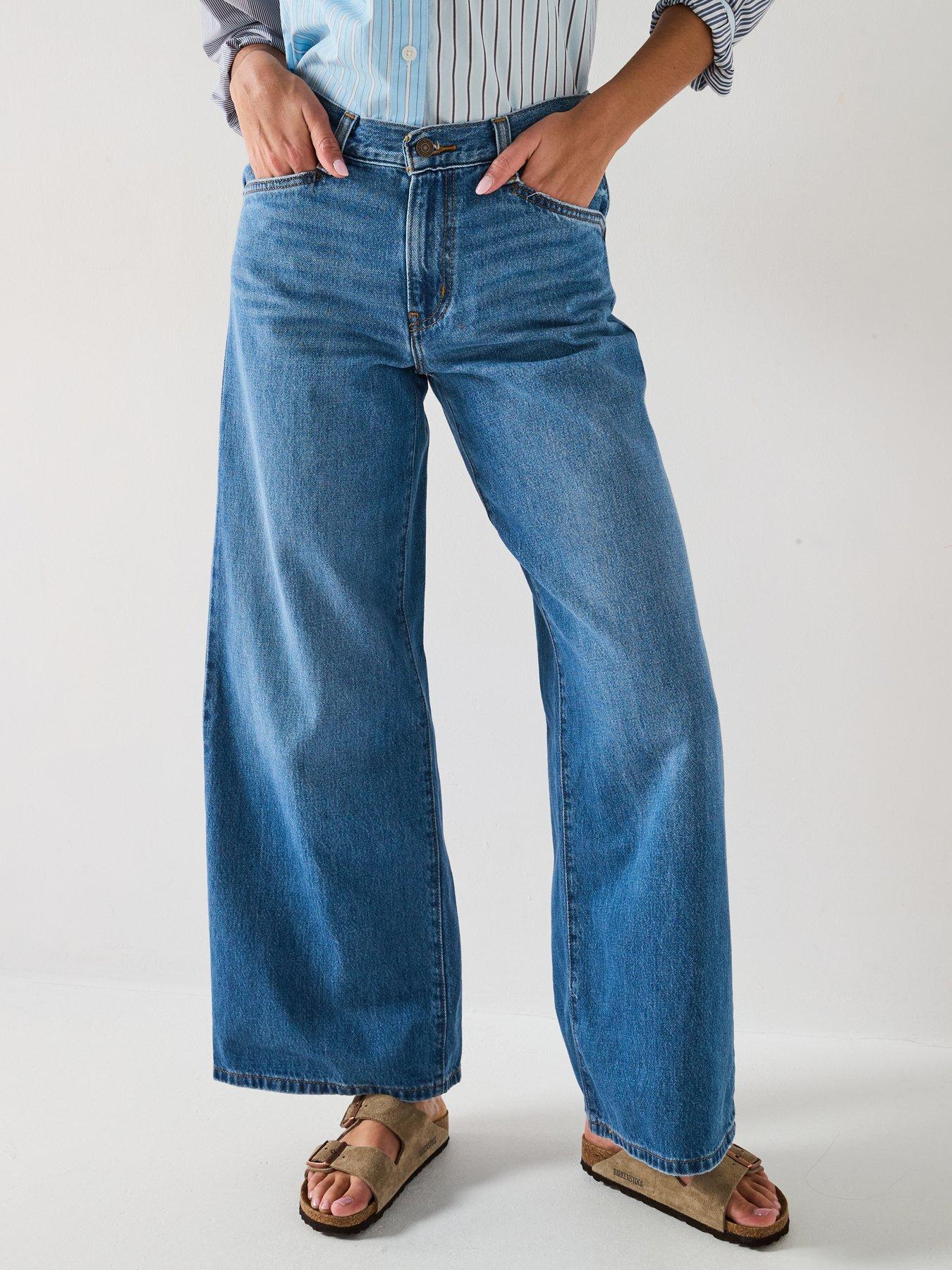 undefined 94 Baggy Wide Leg Jeans - Its Gonna Be May Blue