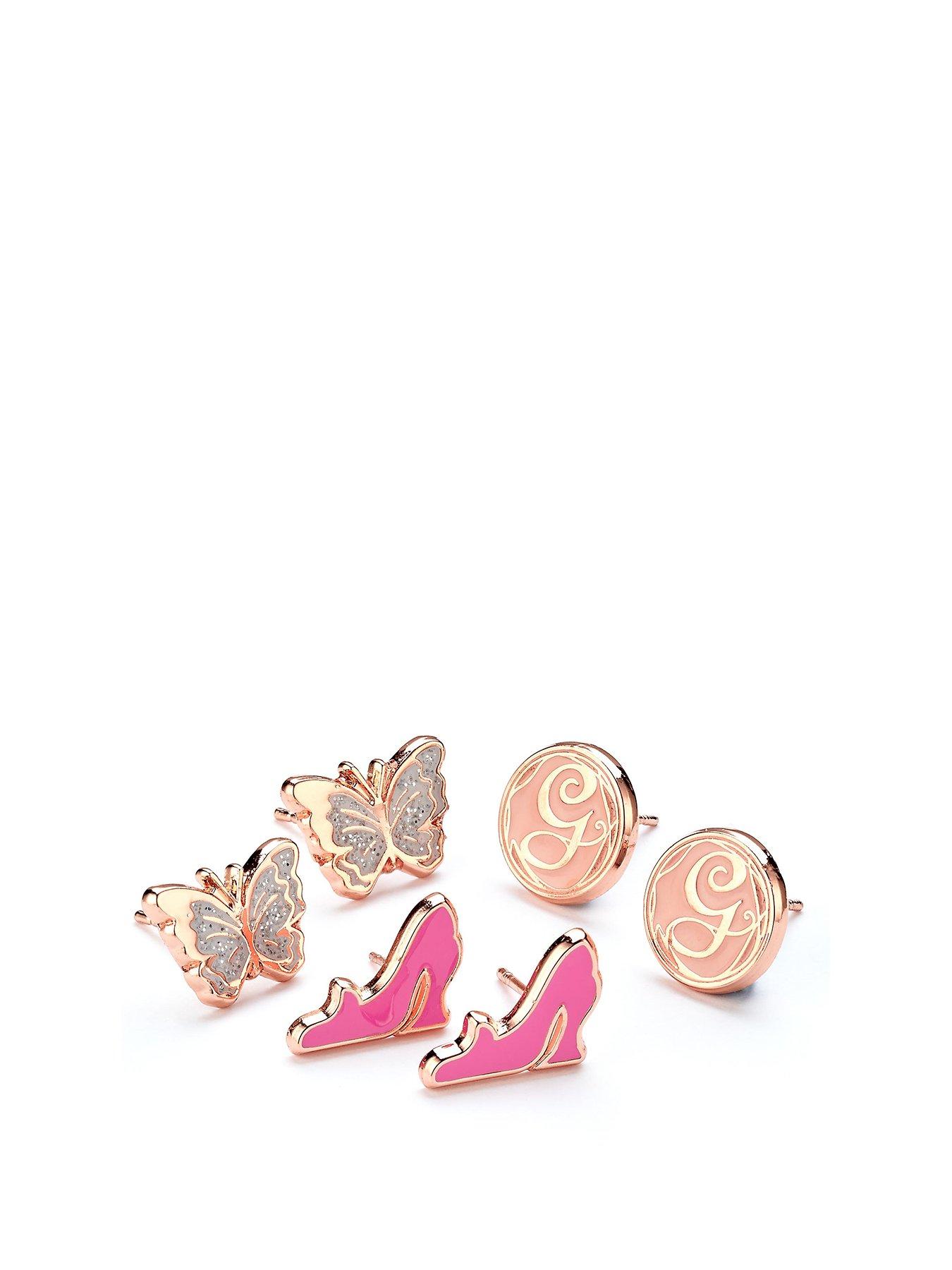 Product photograph of Wicked Glinda Butterfly G And Shoe Stud Earring Set from very.co.uk