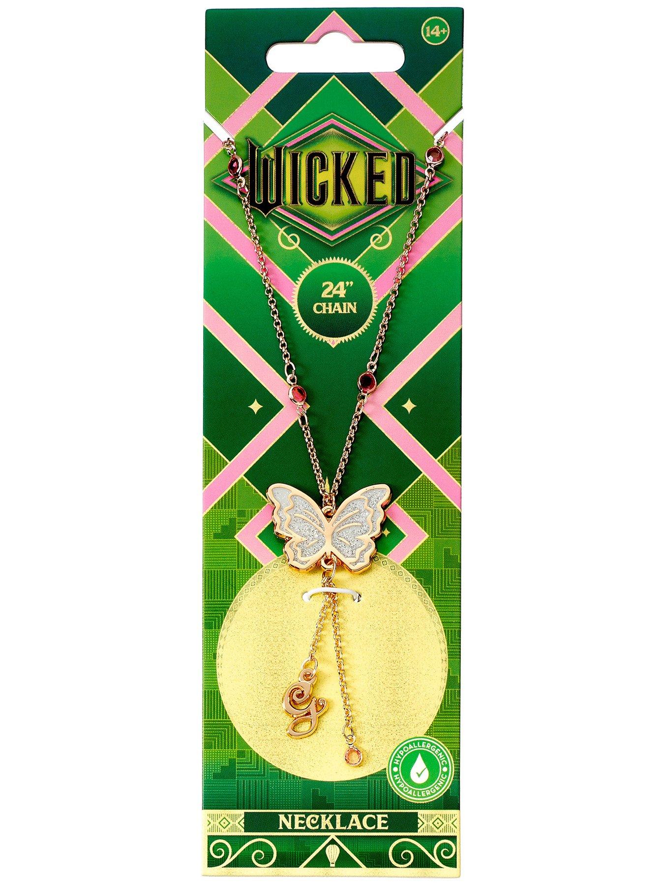 Image 4 of 4 of Wicked Glinda Butterfly Necklace