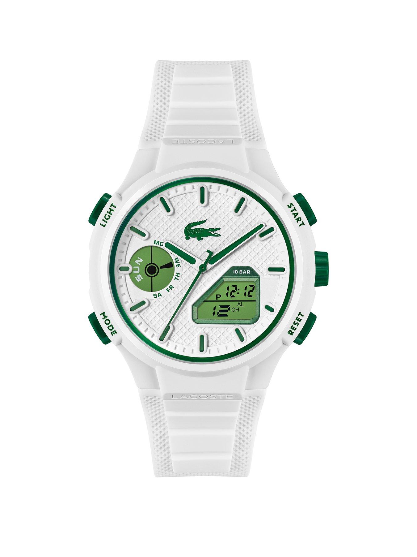 Lacoste LC33 Mens 45mm White silicone watch