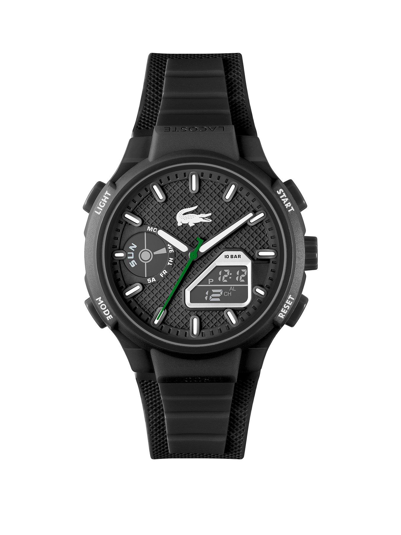 Image 1 of 6 of Lacoste LC33 Mens 45mm Black silicone watch