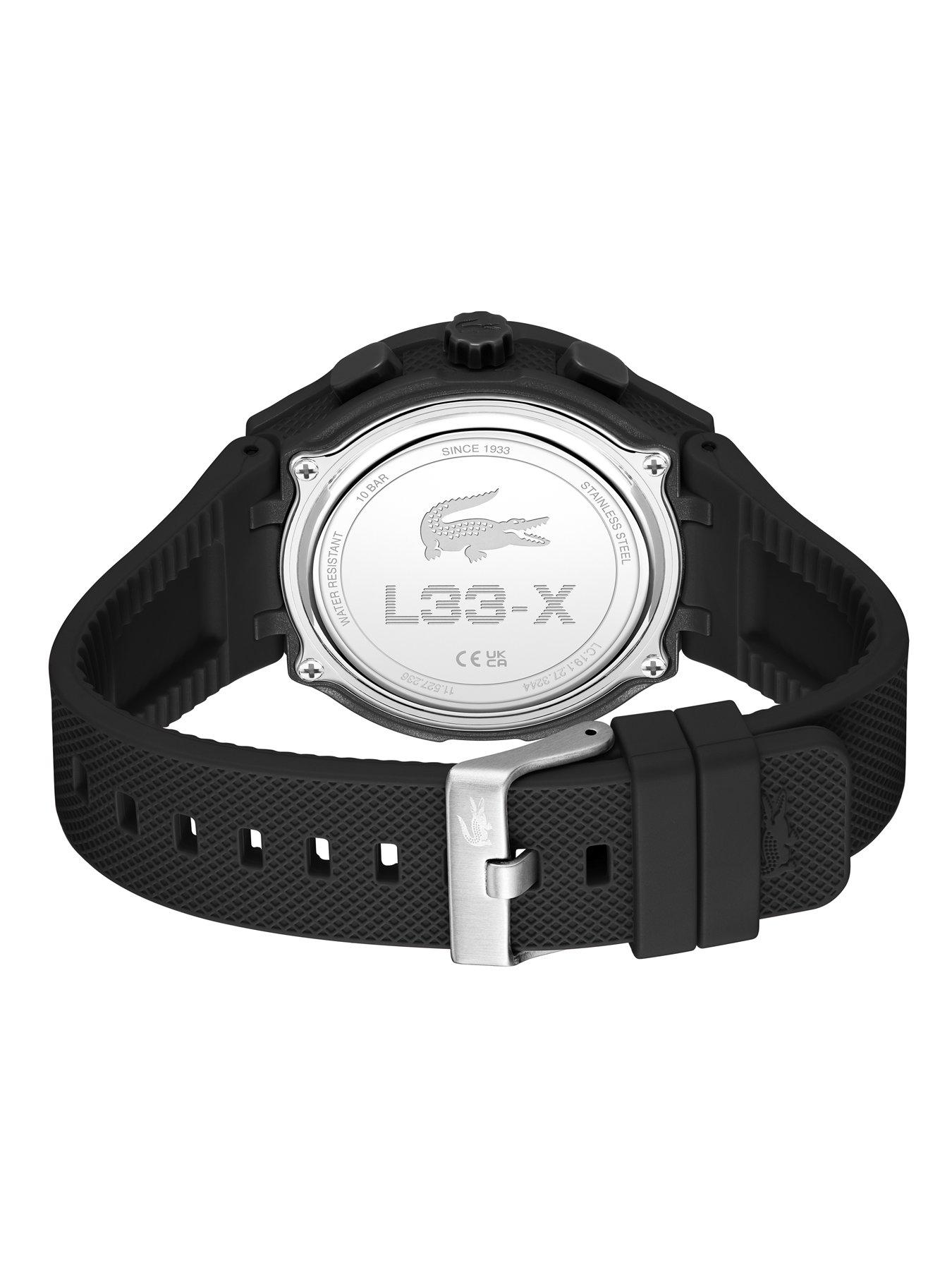 Image 2 of 6 of Lacoste LC33 Mens 45mm Black silicone watch