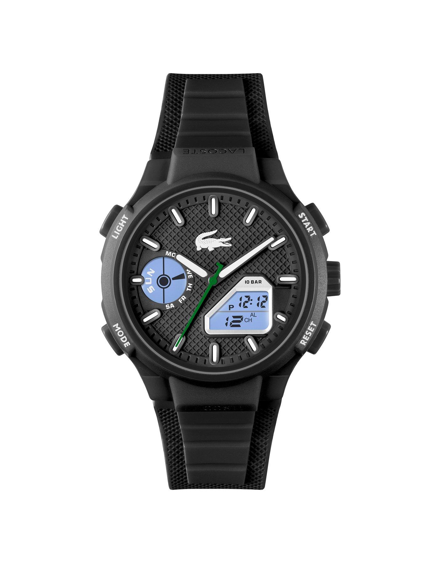 Image 3 of 6 of Lacoste LC33 Mens 45mm Black silicone watch
