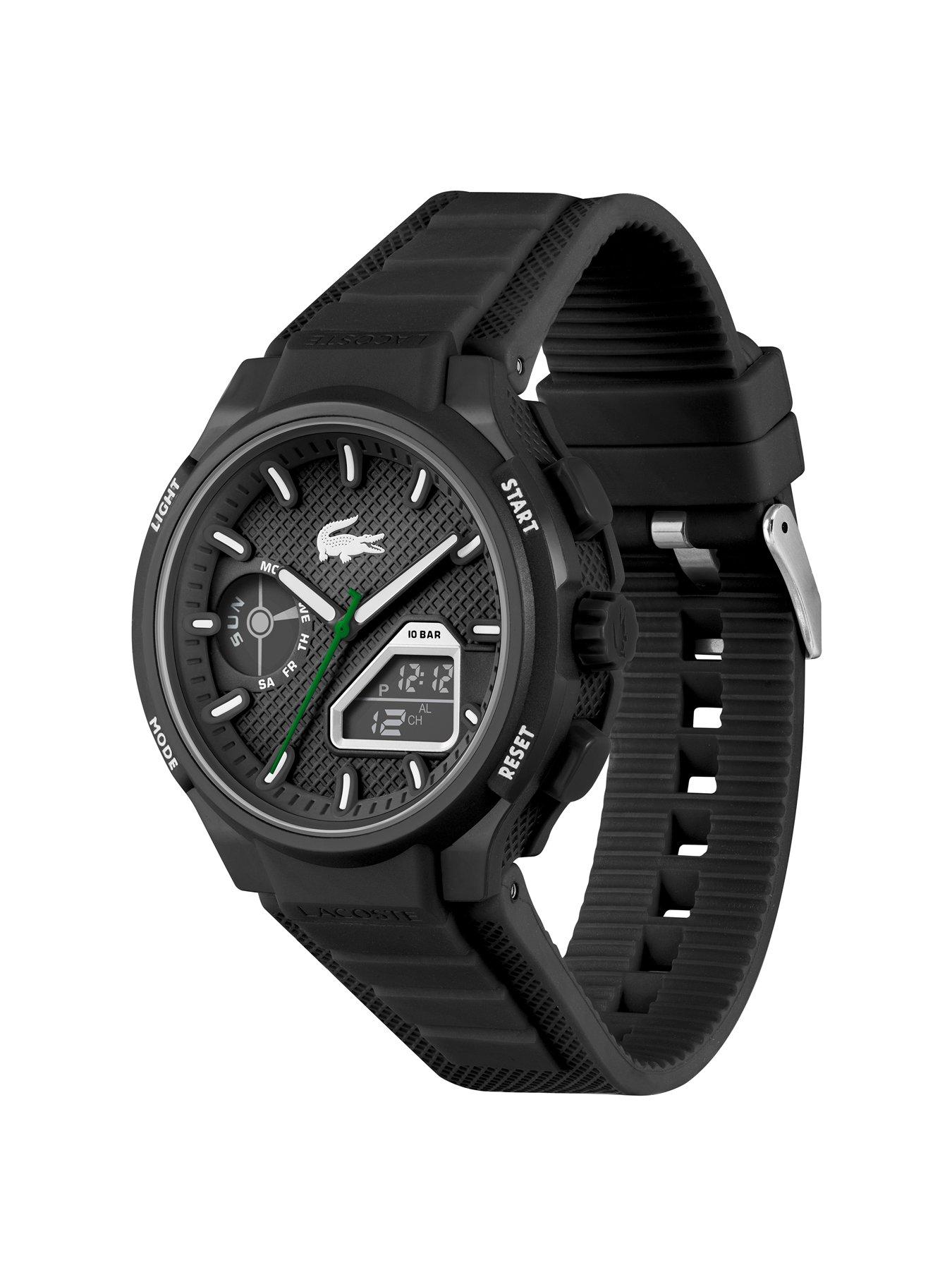 Image 4 of 6 of Lacoste LC33 Mens 45mm Black silicone watch
