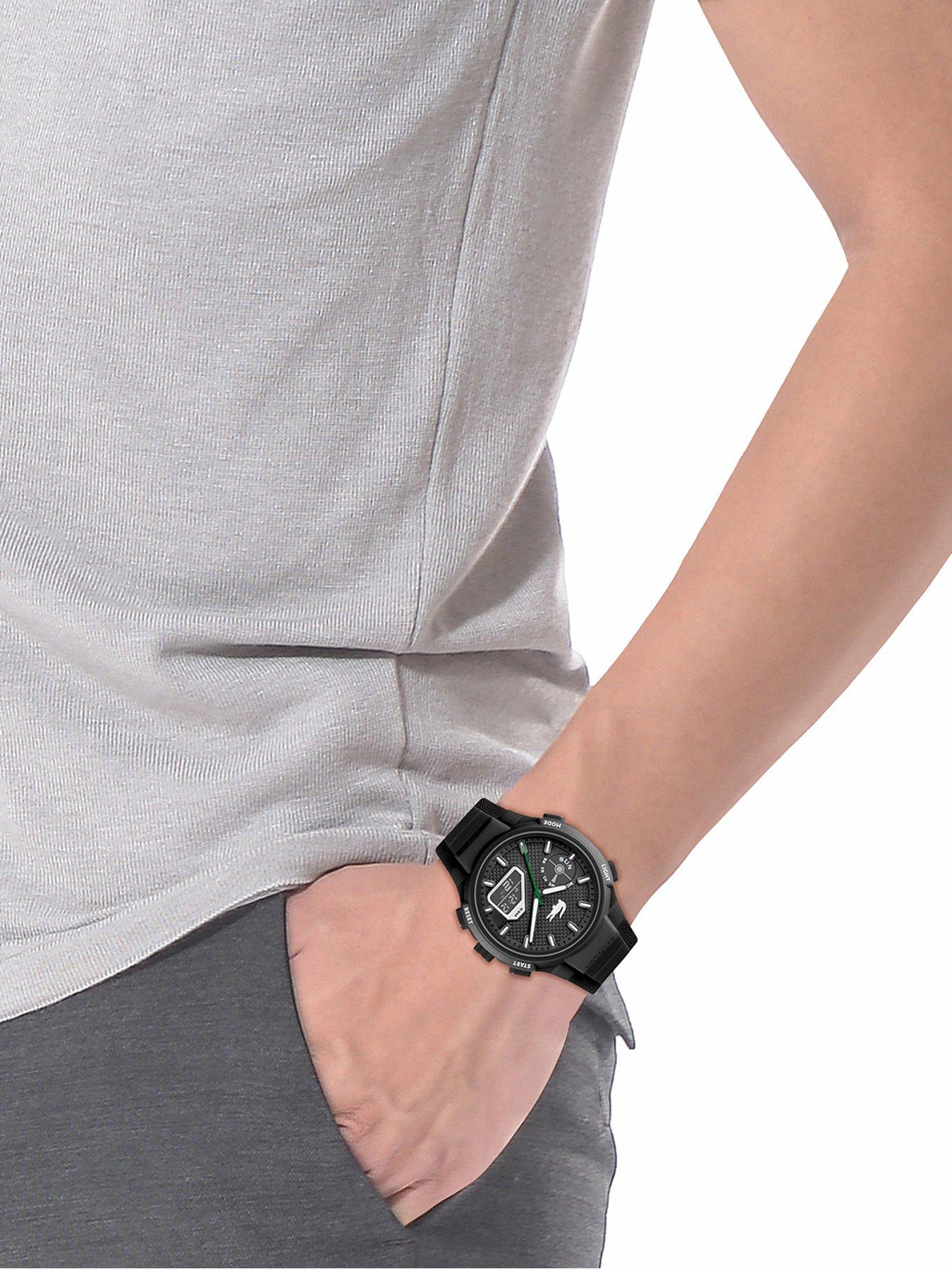 Image 5 of 6 of Lacoste LC33 Mens 45mm Black silicone watch