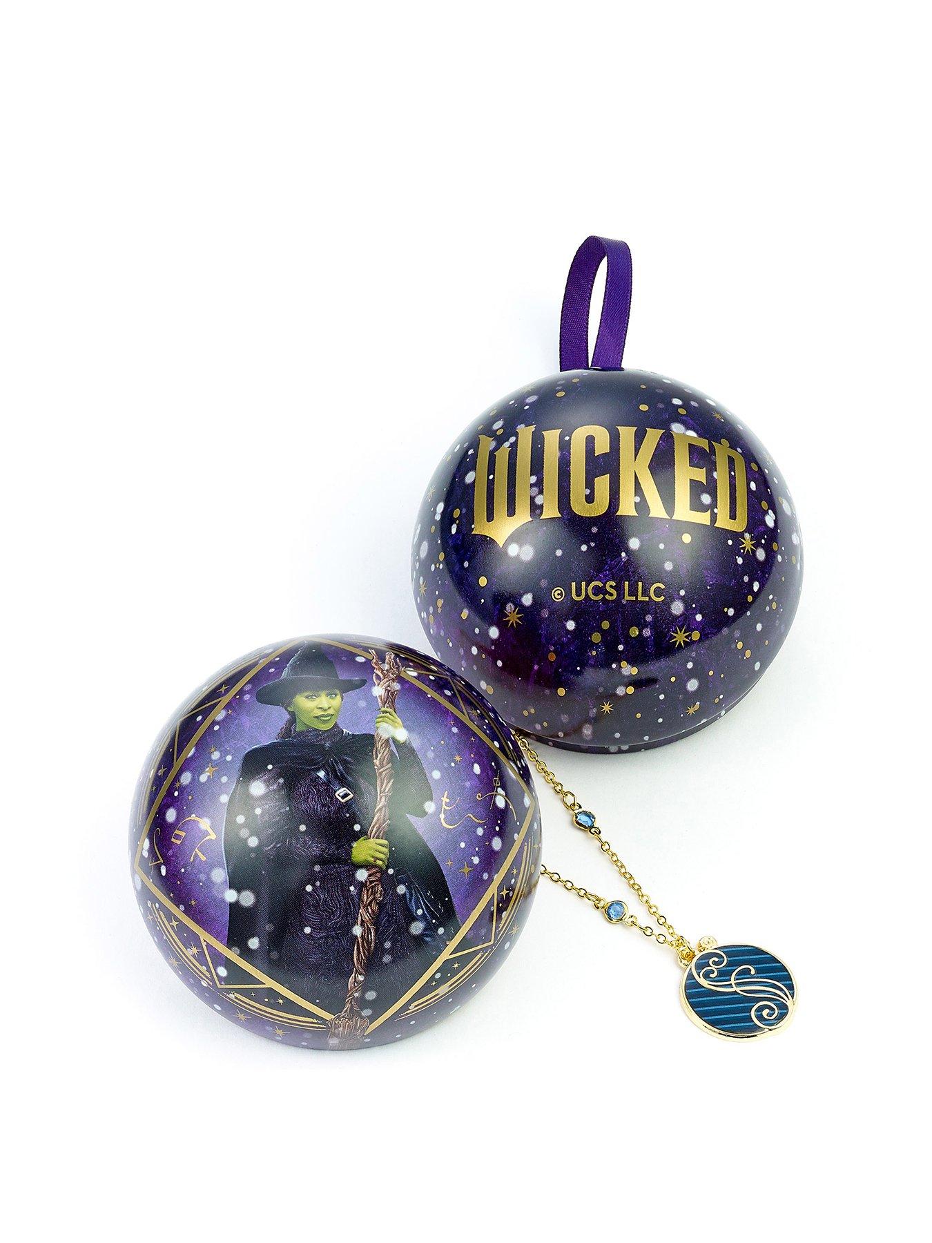 Product photograph of Wicked Elphaba Amp Blue University Gift Bauble from very.co.uk