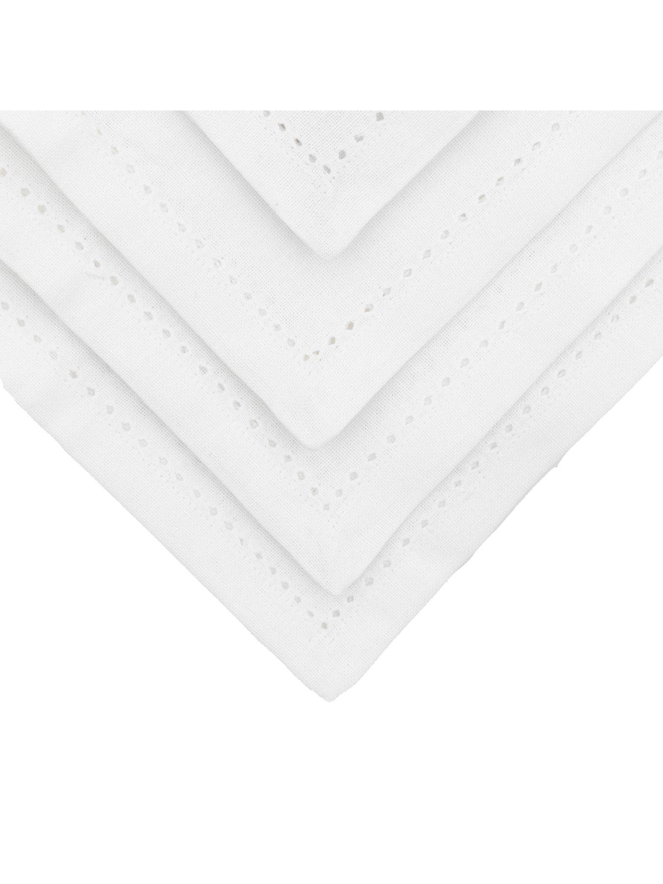 Image 5 of 6 of Gallery Direct White Classic Napkin (4pk) White
