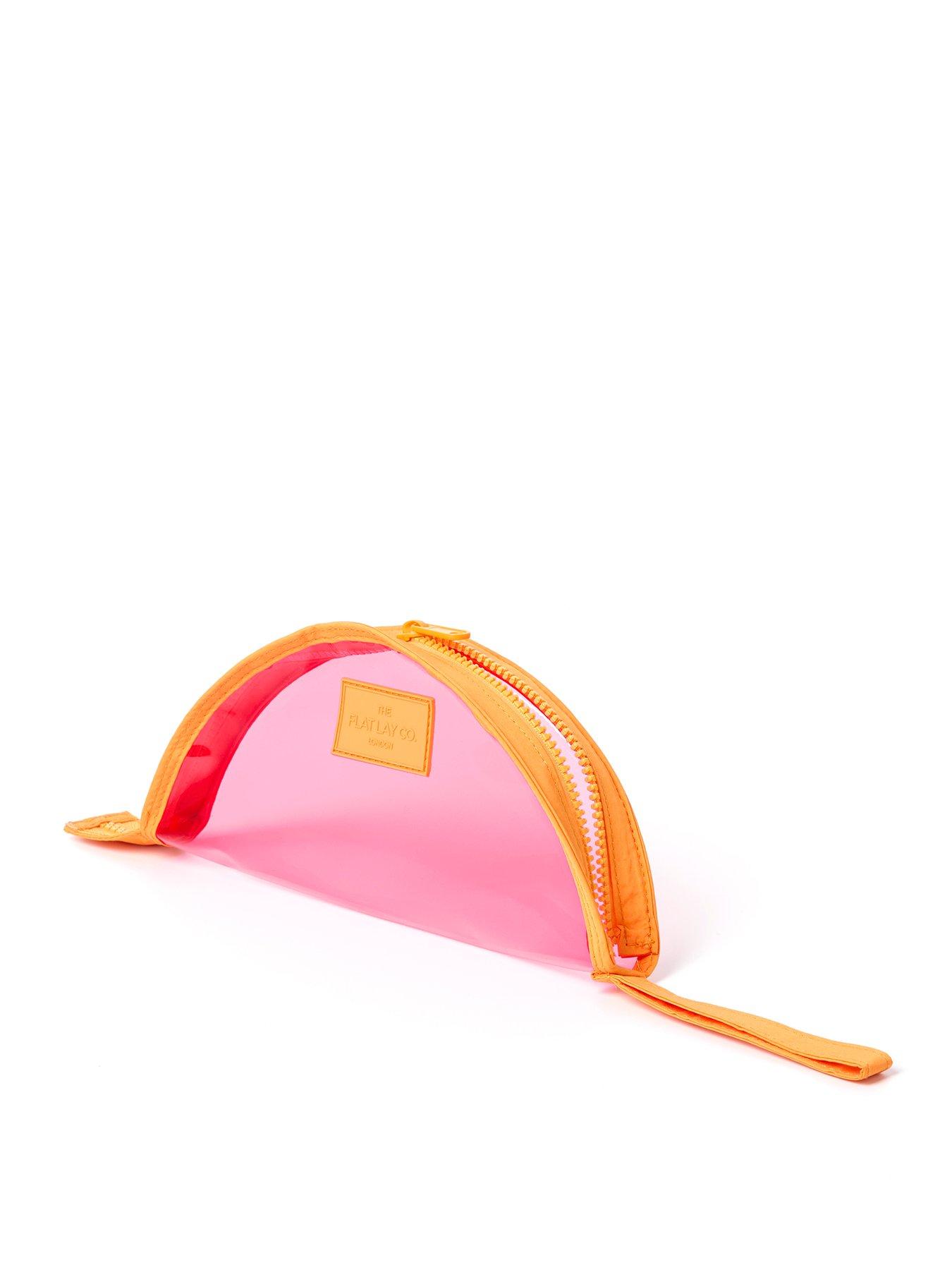 Image 1 of 6 of The Flat Lay Co. Lunar Pouch - Pink & Orange
