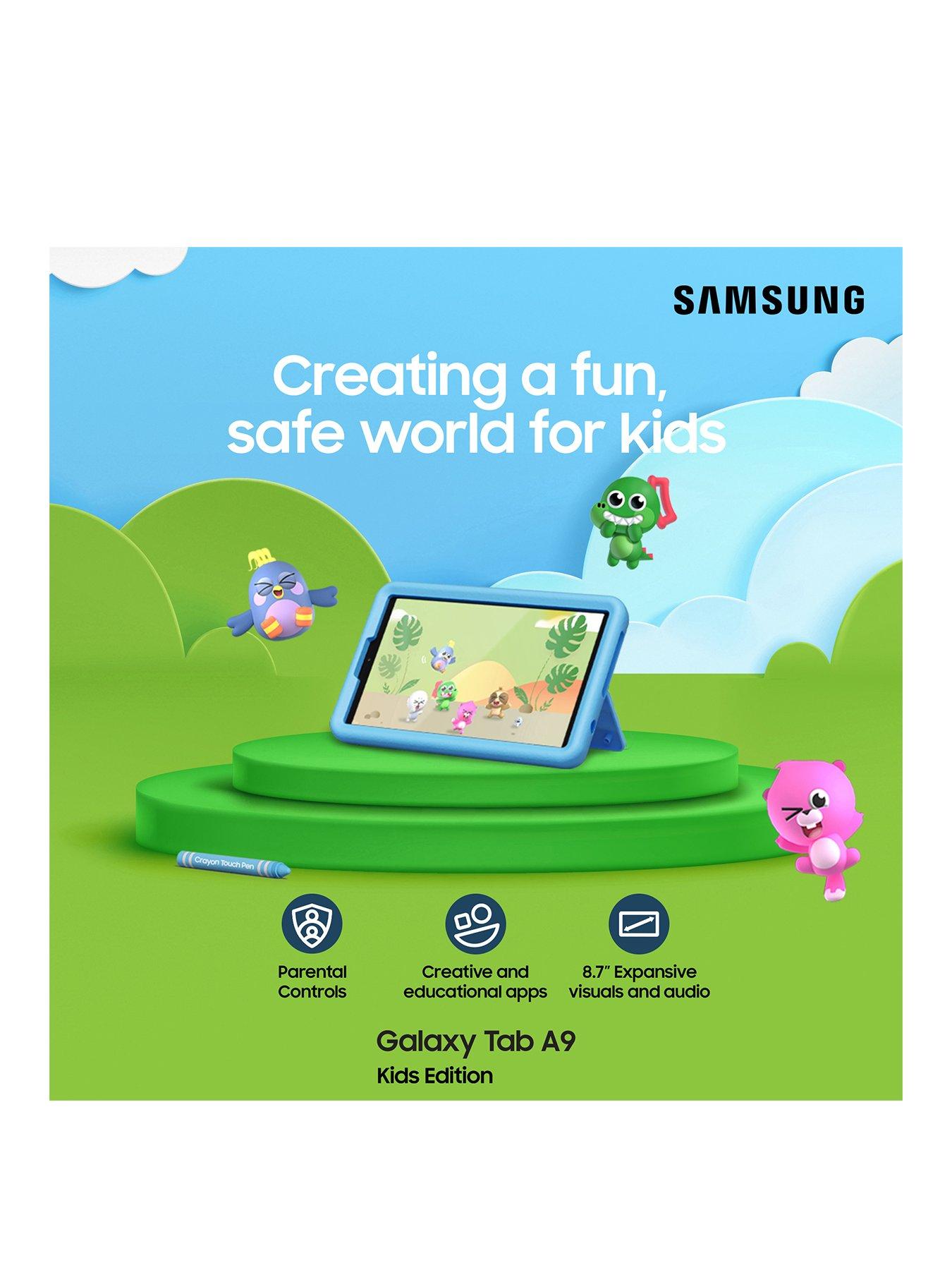 Image 2 of 8 of Samsung Galaxy Tab A9 Kids 8.7" Tablet (64GB,&nbsp;Silver) with Tab A9 Kids Case