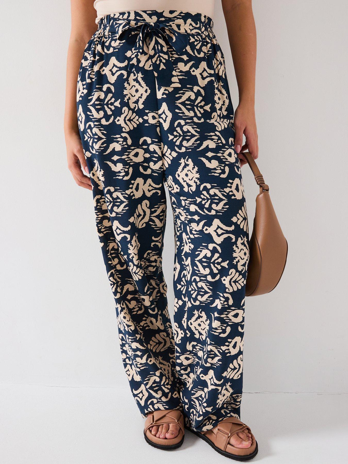 undefined Aztec Wide Leg Trouser