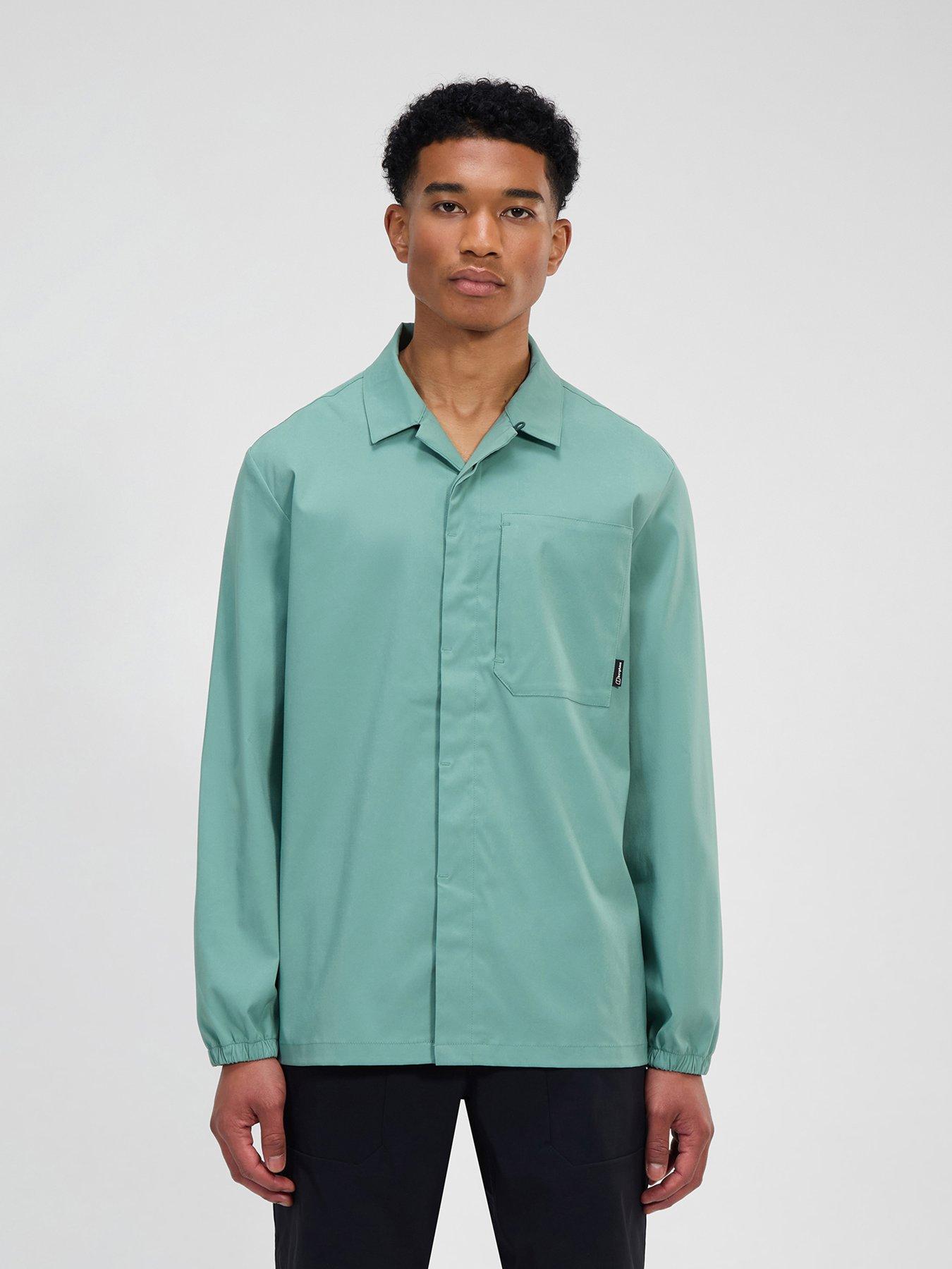 Image 1 of 6 of Berghaus Mens Explorer Long Sleeve Overshirt - Green