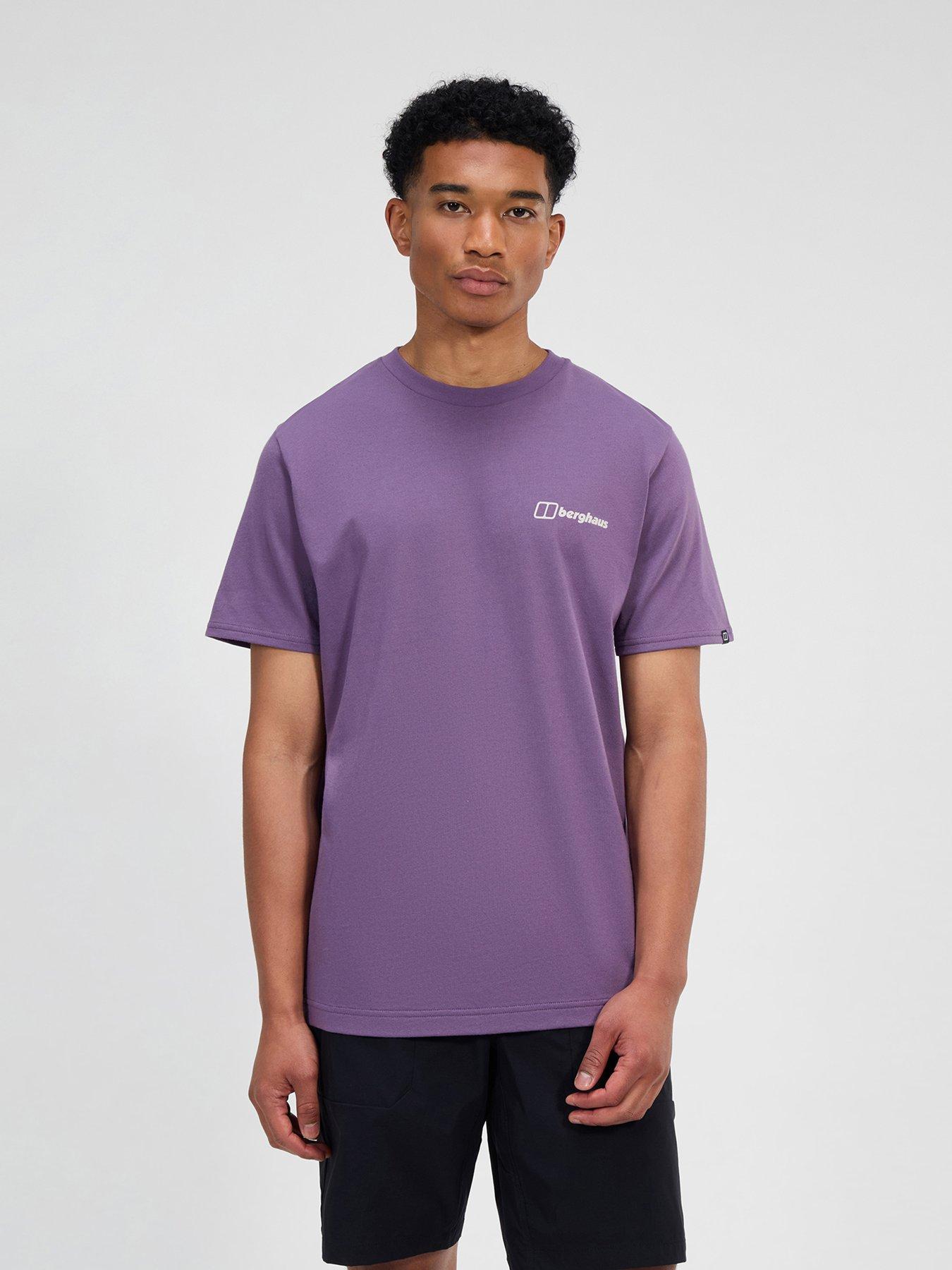 undefined Mens Rolling Peaks Short Sleeve Tee - Purple