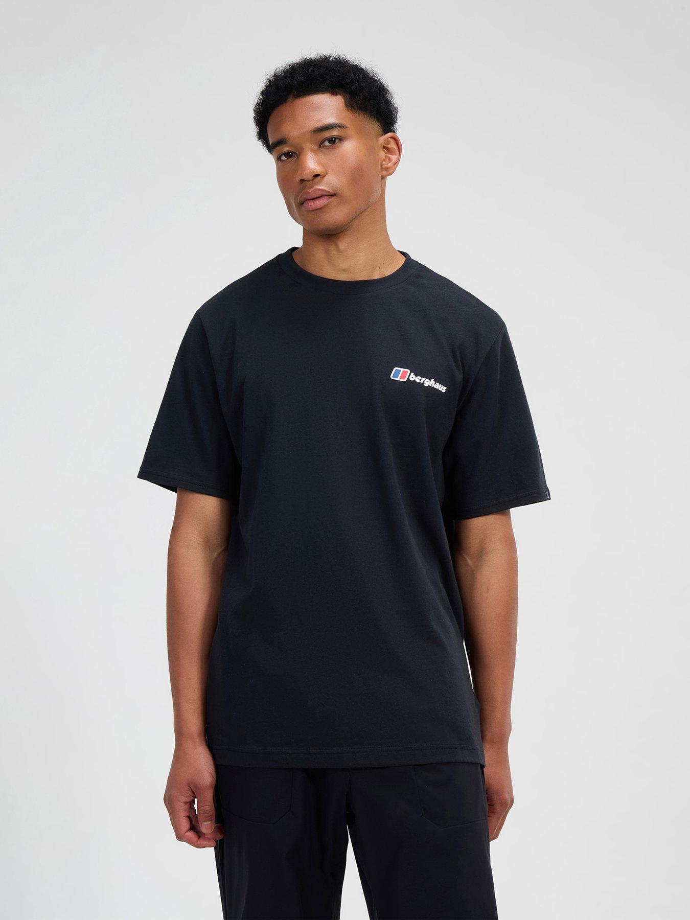 undefined Mens Classic Short Sleeve Logo Tee - Black