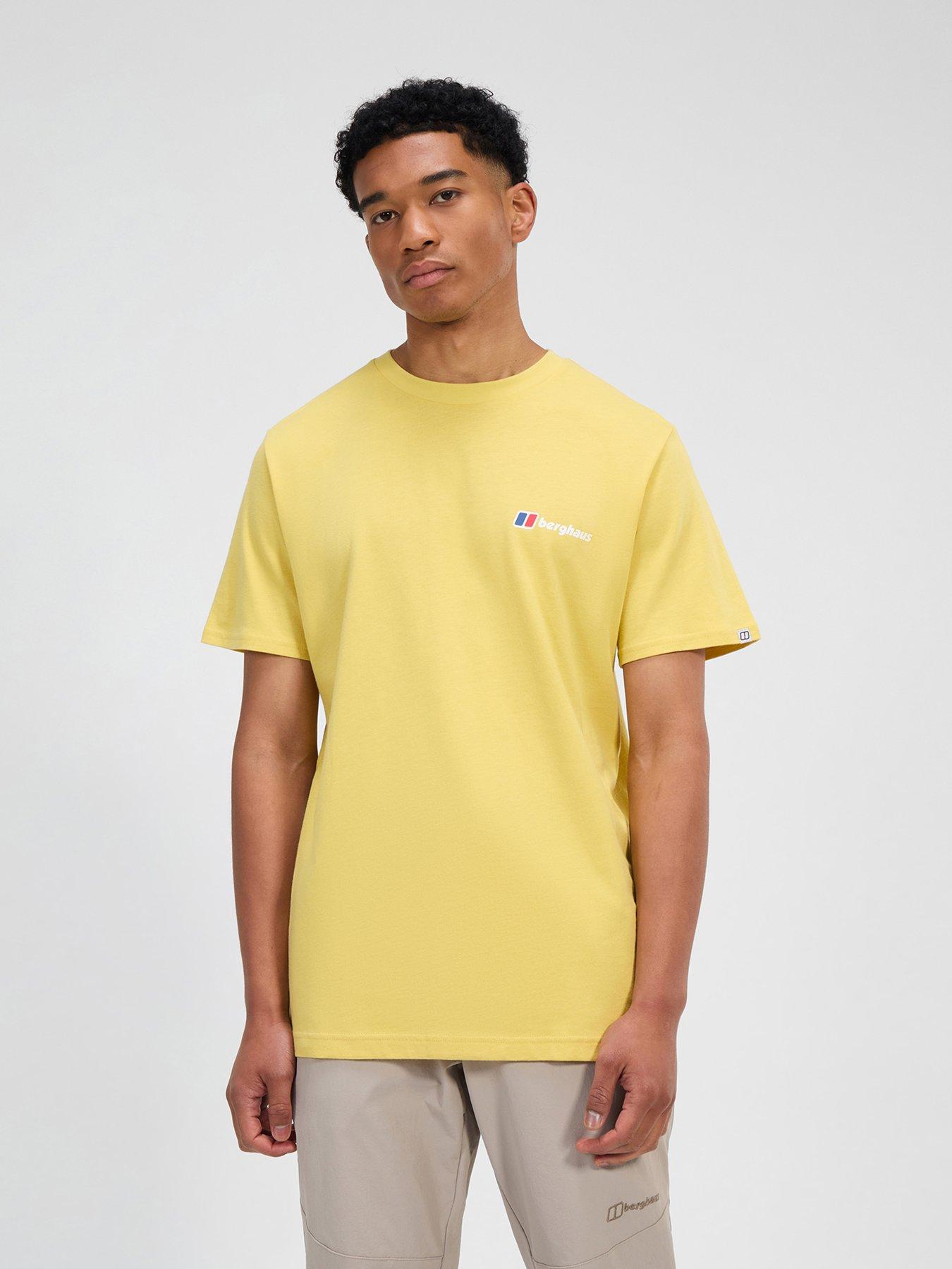 undefined Mens Classic Short Sleeve Sleeve Logo Tee - Khaki - Green
