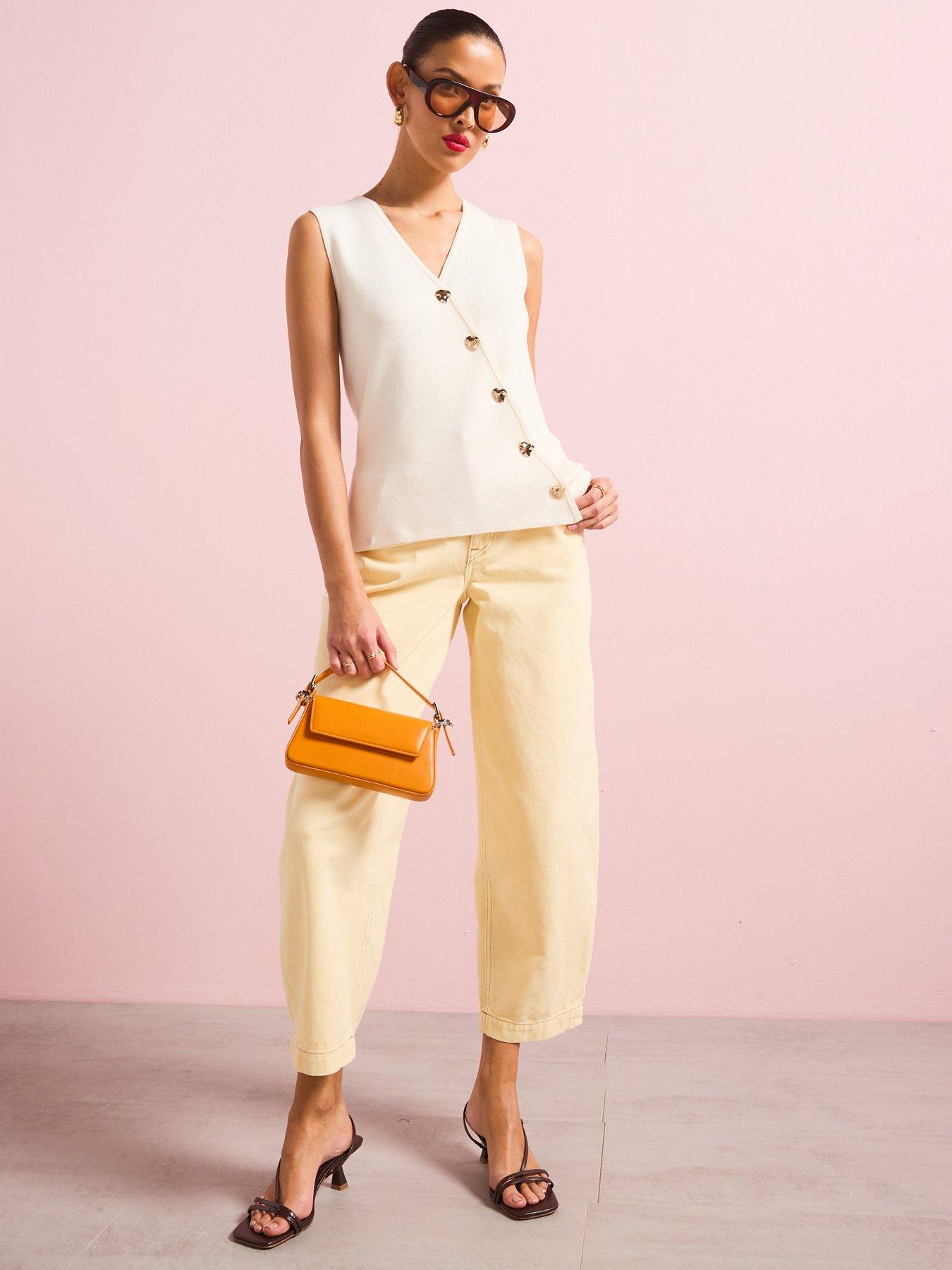 undefined Barrel Jeans - Yellow