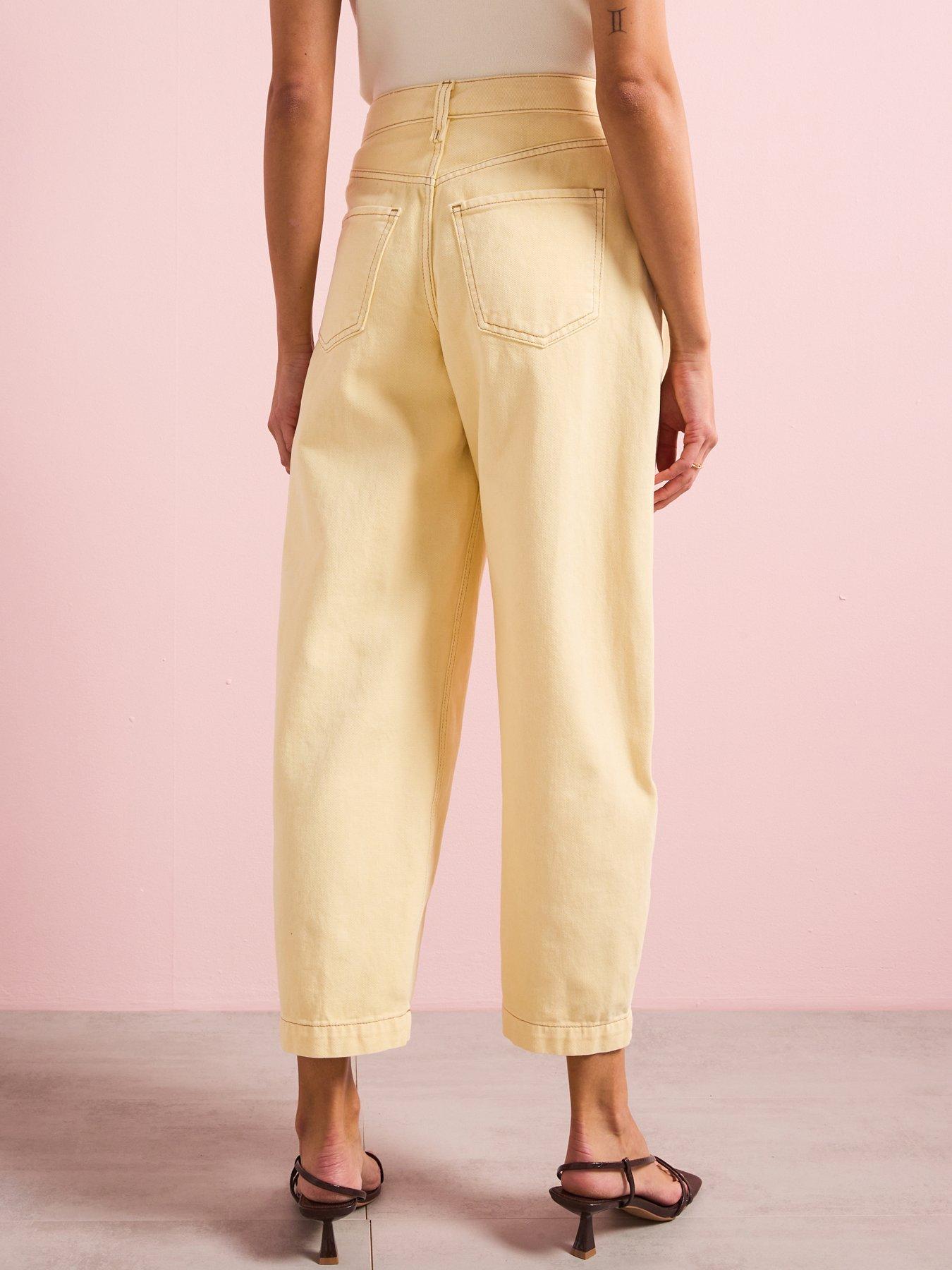 Image 3 of 6 of River Island Barrel Jeans - Yellow