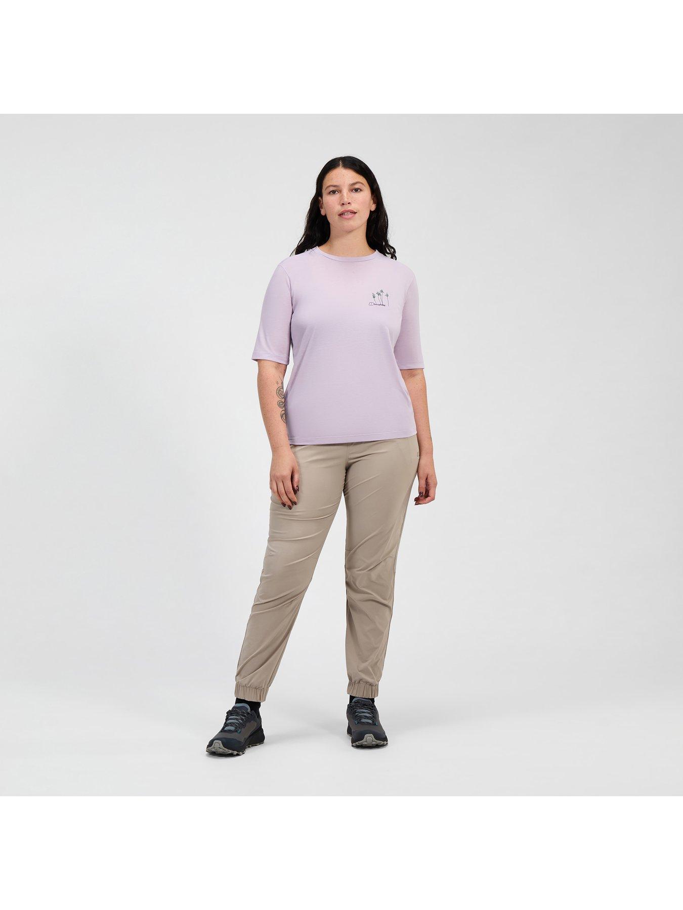 Image 3 of 6 of Berghaus Womens Coneflower Short Sleeve Tee - Light Purple