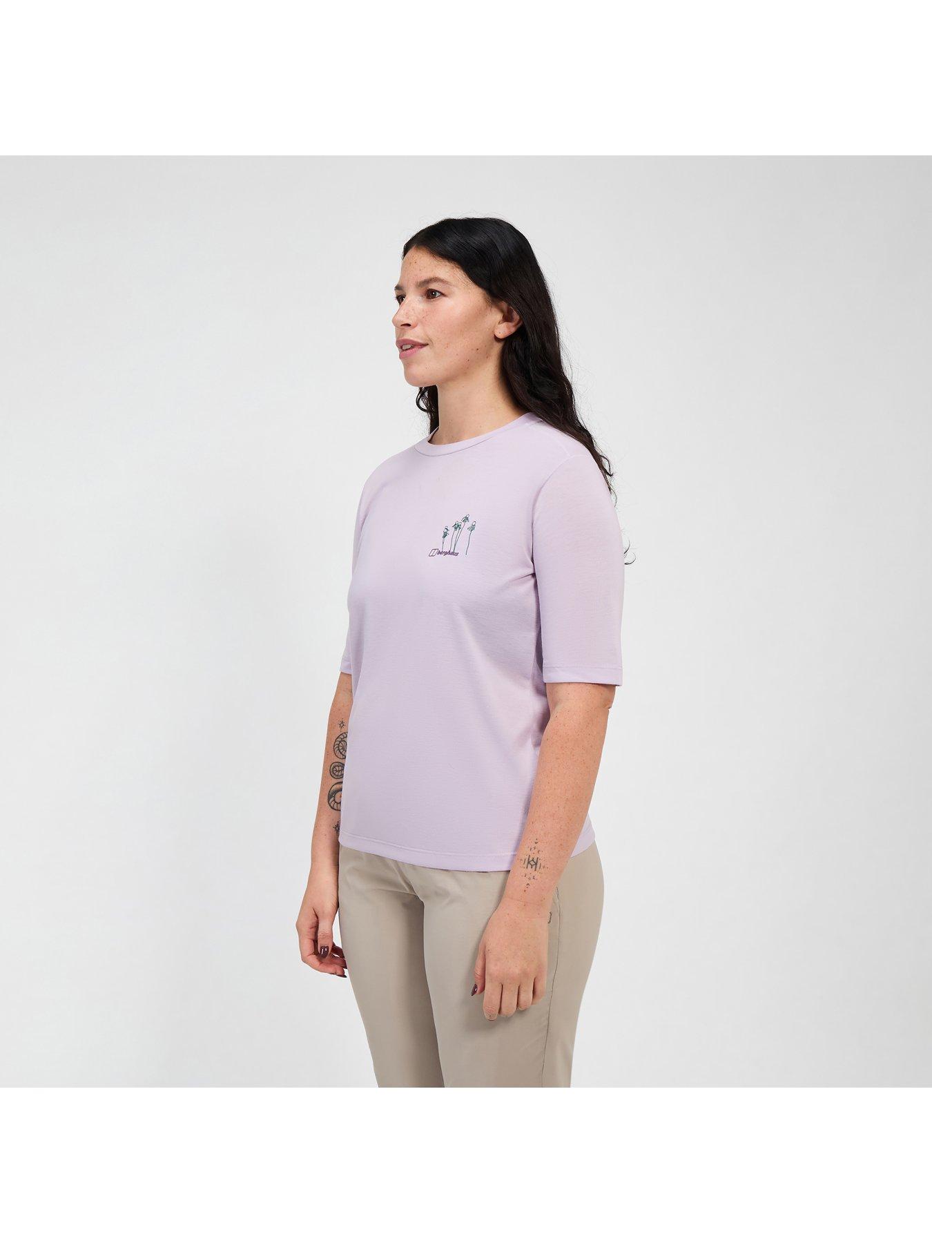 Image 4 of 6 of Berghaus Womens Coneflower Short Sleeve Tee - Light Purple