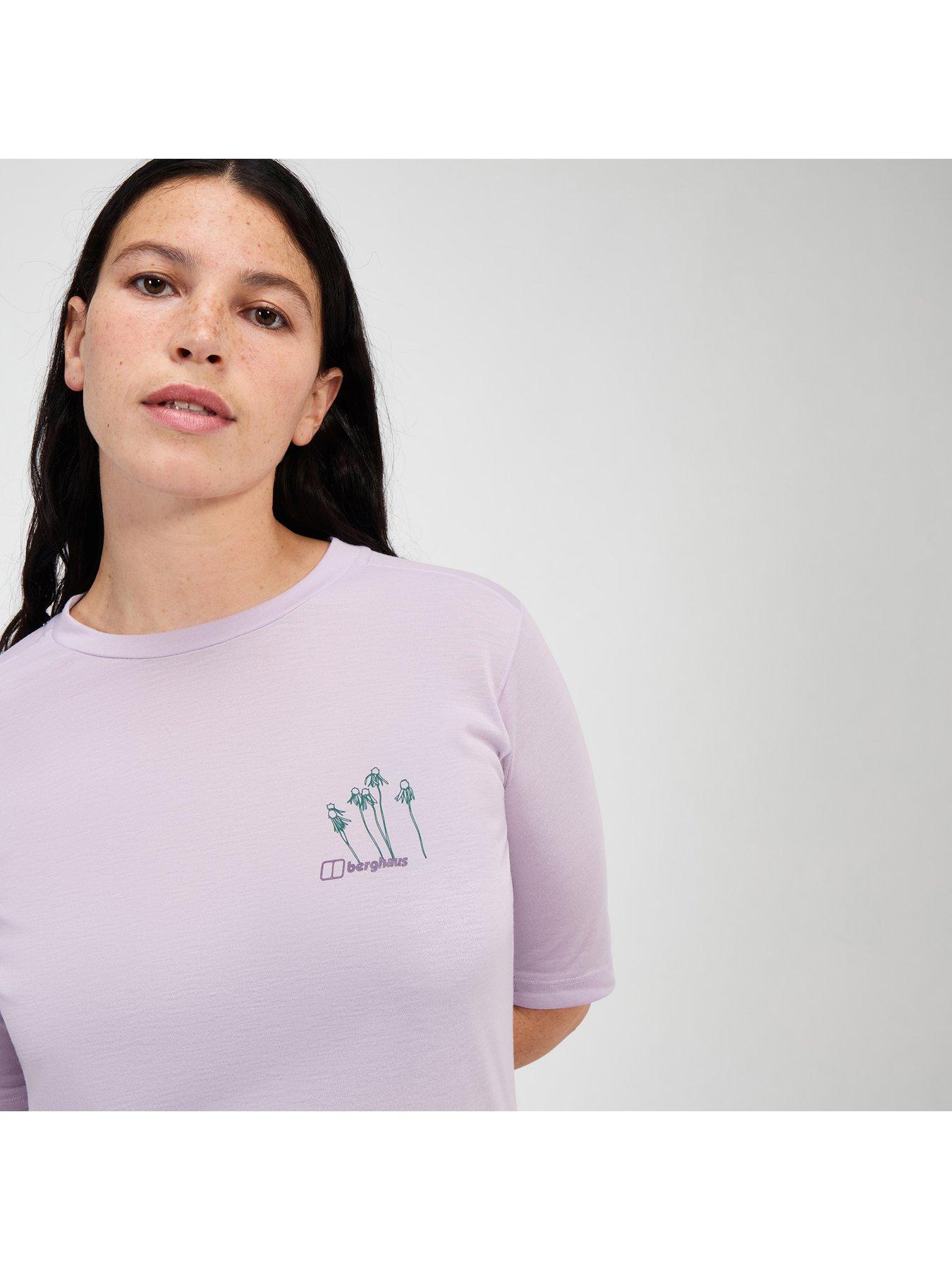 Image 5 of 6 of Berghaus Womens Coneflower Short Sleeve Tee - Light Purple