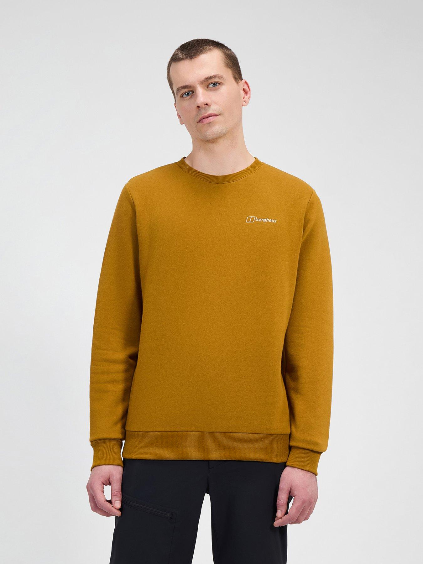undefined Mens Logo Crew - Light Brown