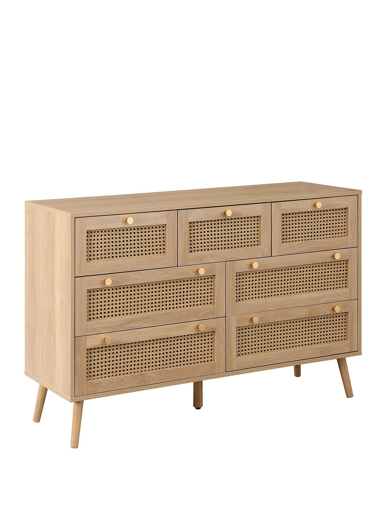 Image 3 of 7 of Birlea Croxley 7 Drawer Rattan Chest